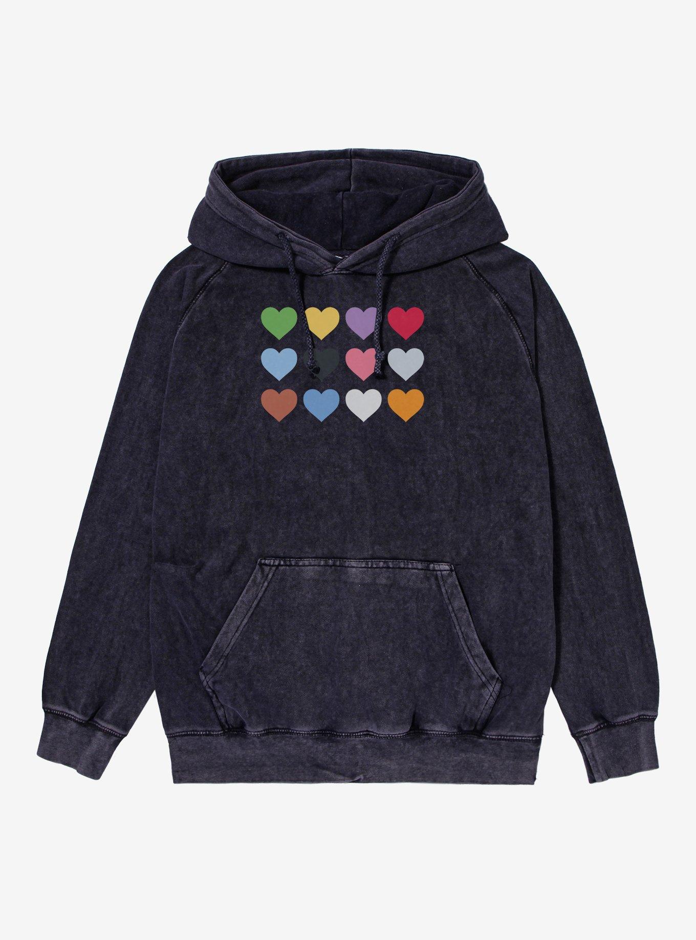 Colorful Hearts Era Mineral Wash Hoodie, , hi-res