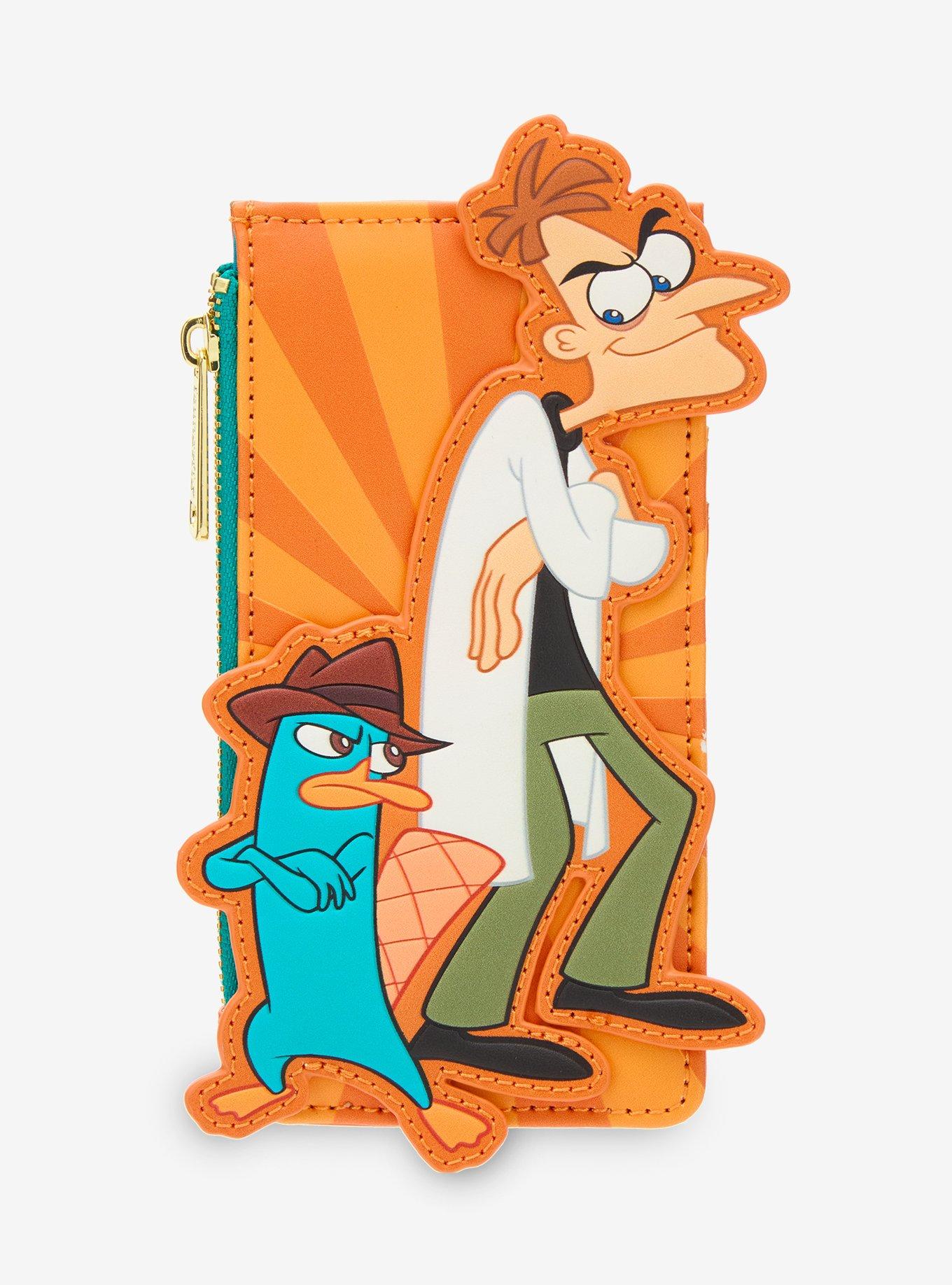 Loungefly Disney Phineas And Ferb Perry The Platypus & Dr. Doofenshmirtz Cardholder, , hi-res