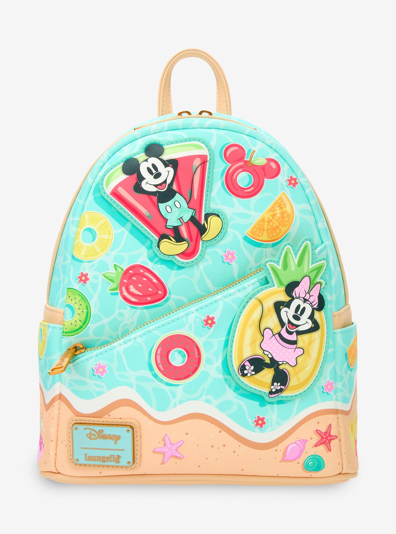 Loungefly Disney Mickey Mouse & Minnie Mouse Beach Mini Backpack, , hi-res