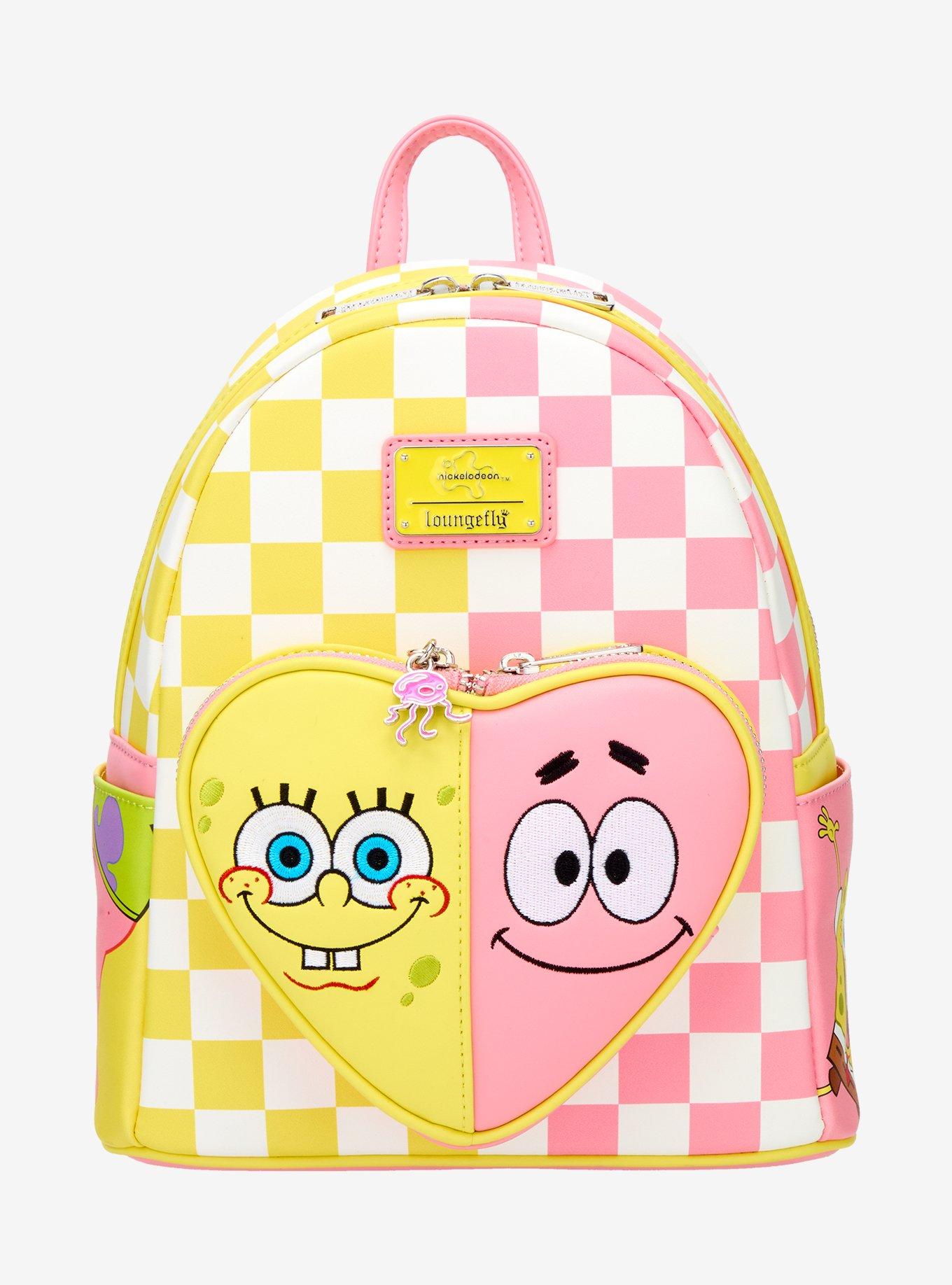 Loungefly SpongeBob SquarePants Heart Split Checkered Mini Backpack