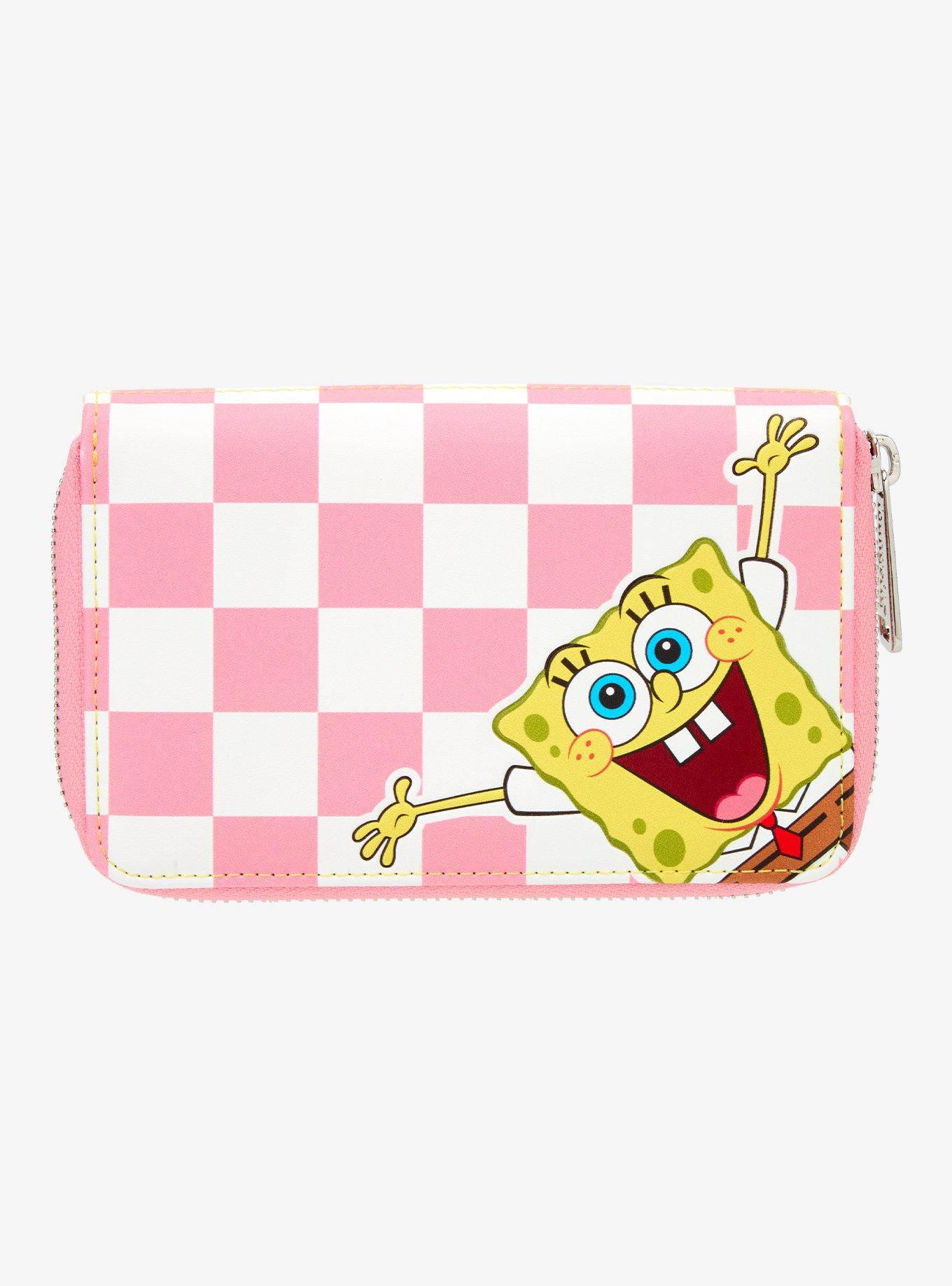 Loungefly SpongeBob SquarePants Split Checkered Zipper Wallet
