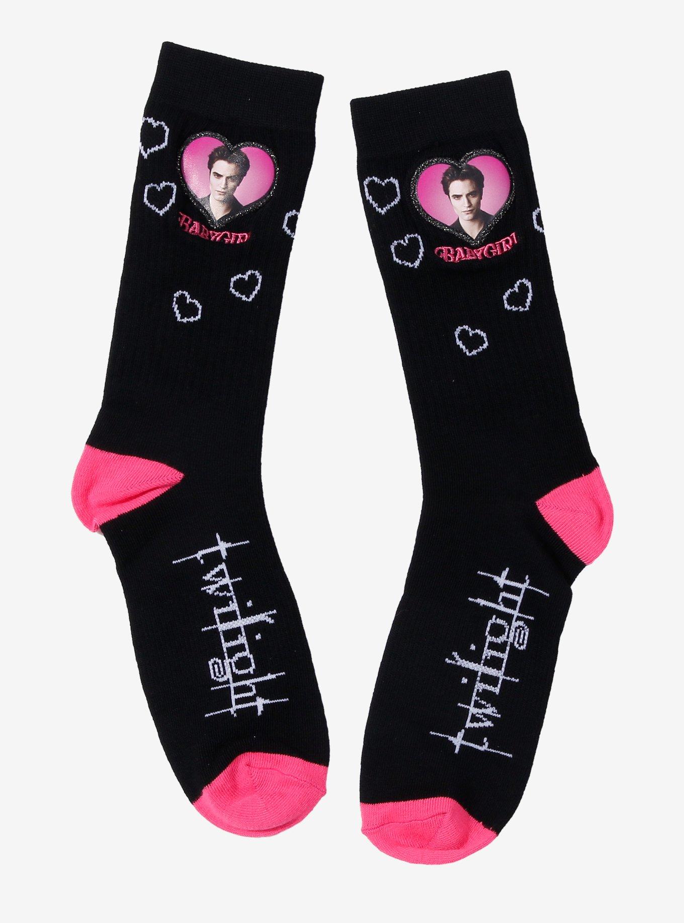 The Twilight Saga Edward Babygirl Crew Socks, , hi-res