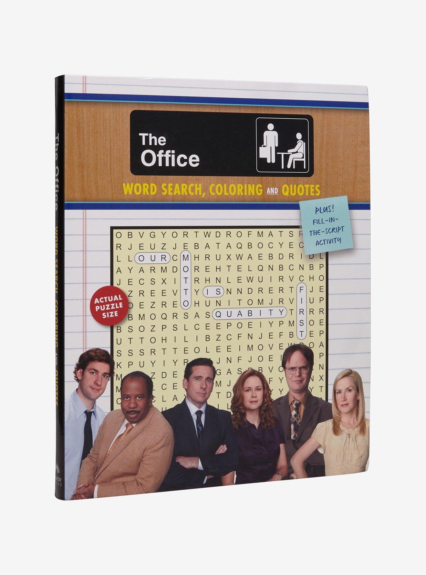 The Office Word Search, Coloring And Quotes Activity Book, , hi-res