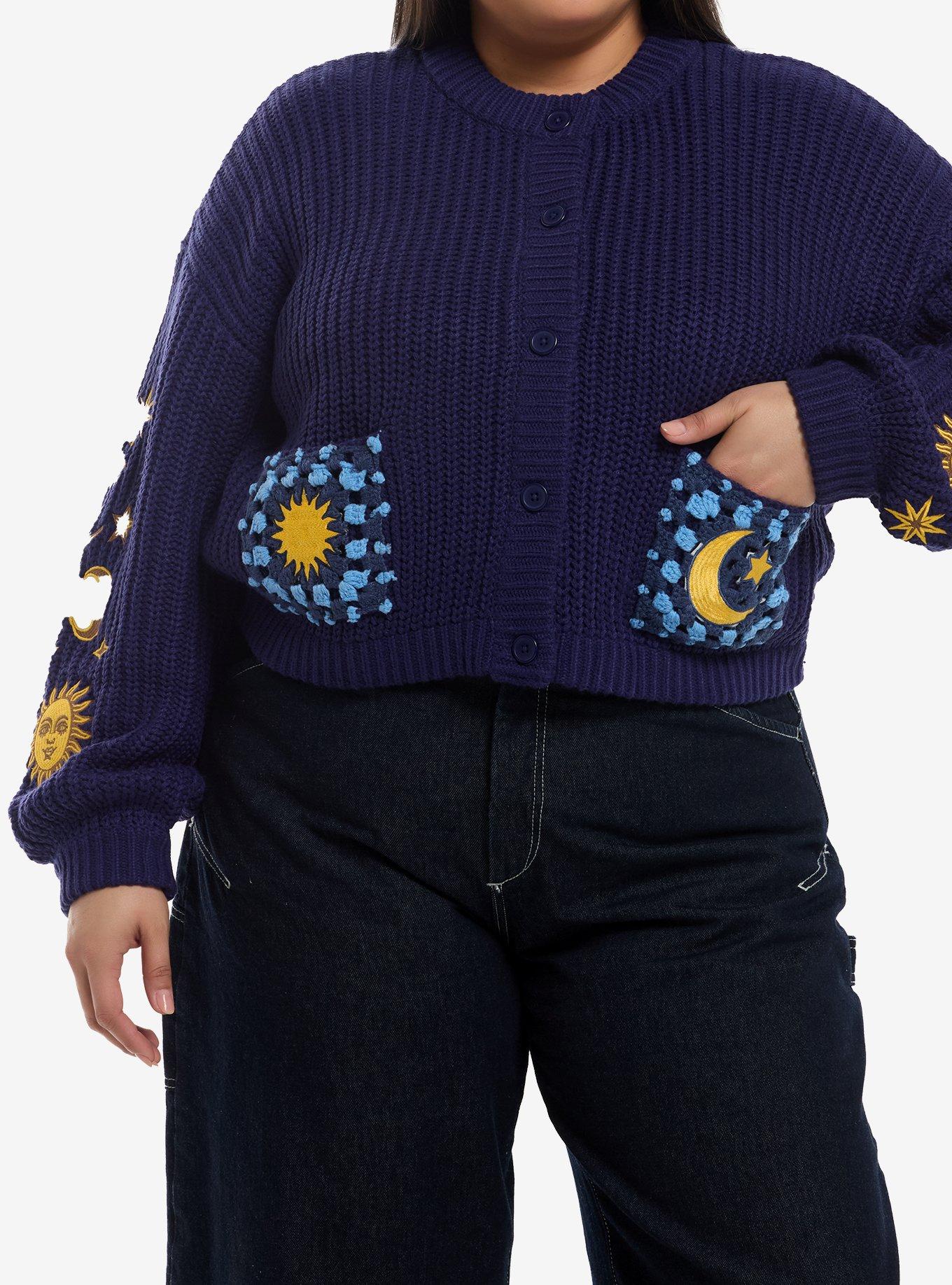 Cosmic Aura Celestial Girls Cardigan Plus Size, , hi-res