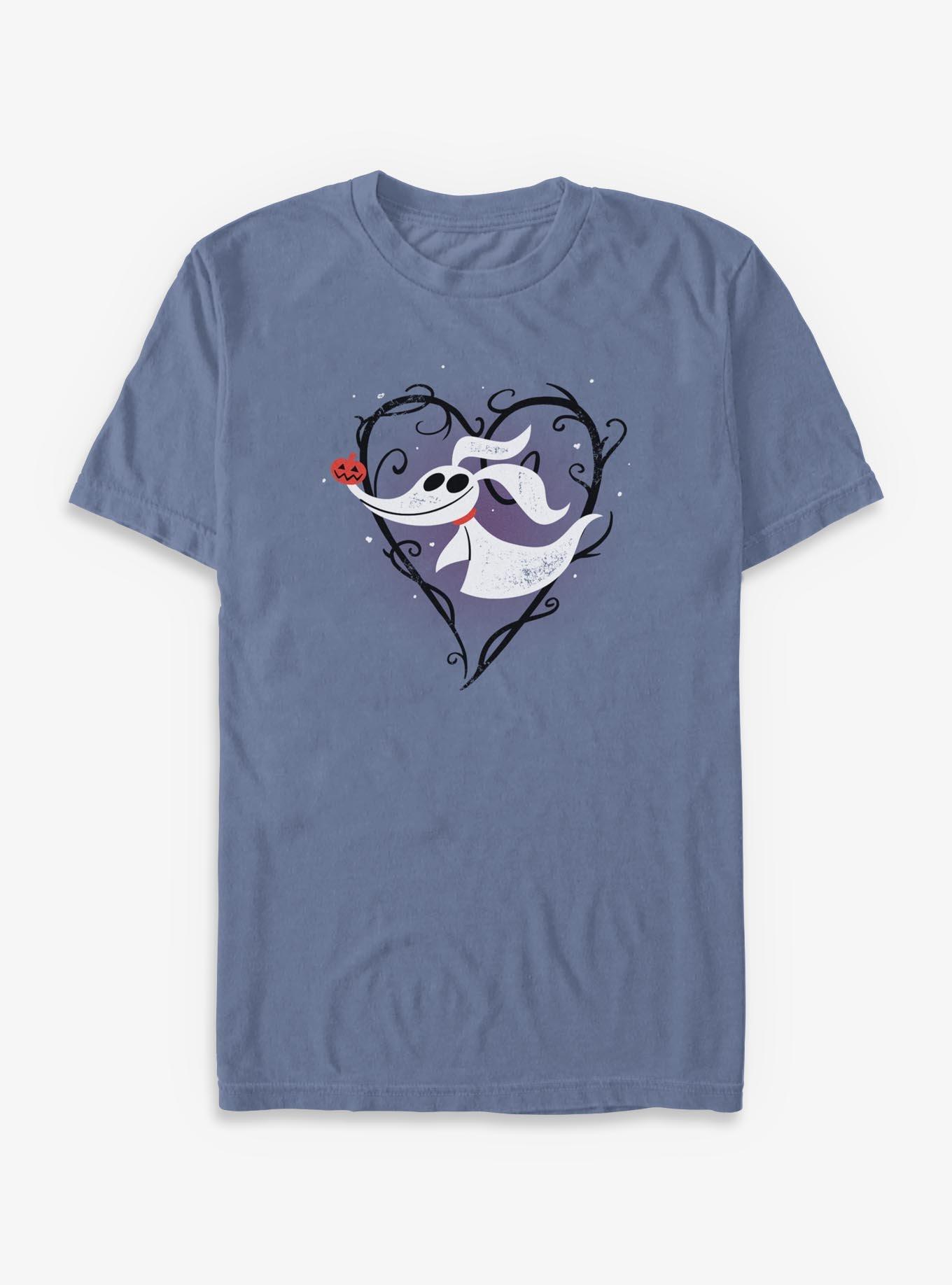 The Nightmare Before Christmas Zero Heart Garment Dye T-Shirt, , hi-res