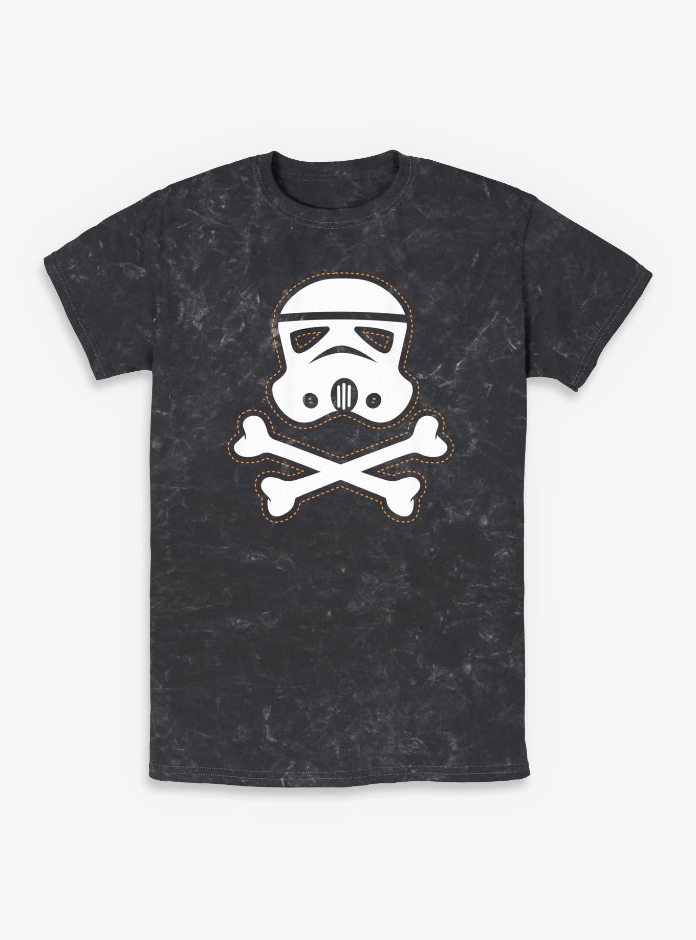 Star Wars Trooper Skull Patch Mineral Wash T-Shirt, , hi-res