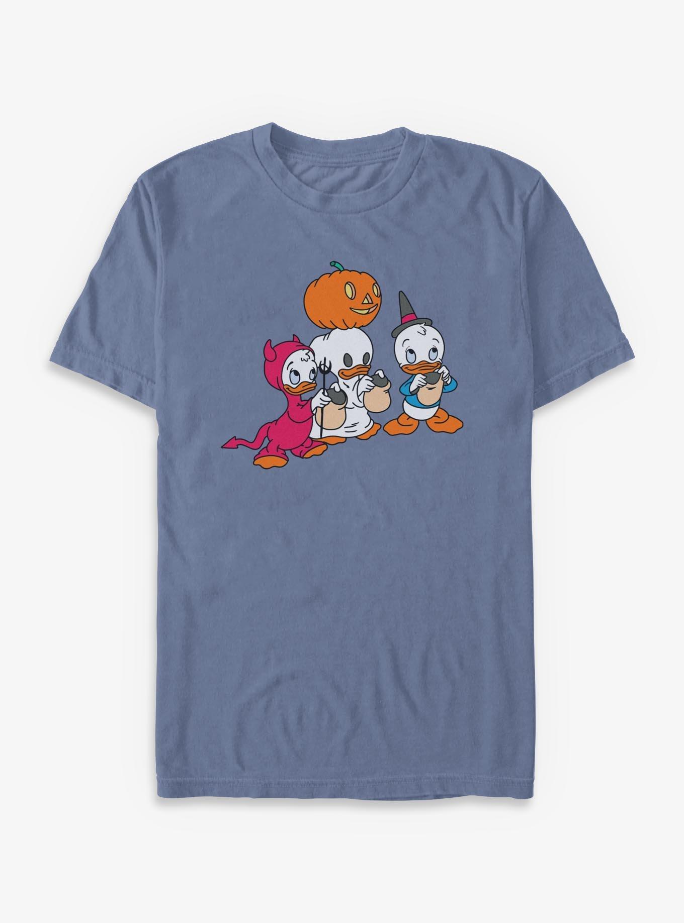 Disney Ducktales Huey Dewey Louie Trick Or Treating  Garment Dye T-Shirt, , hi-res