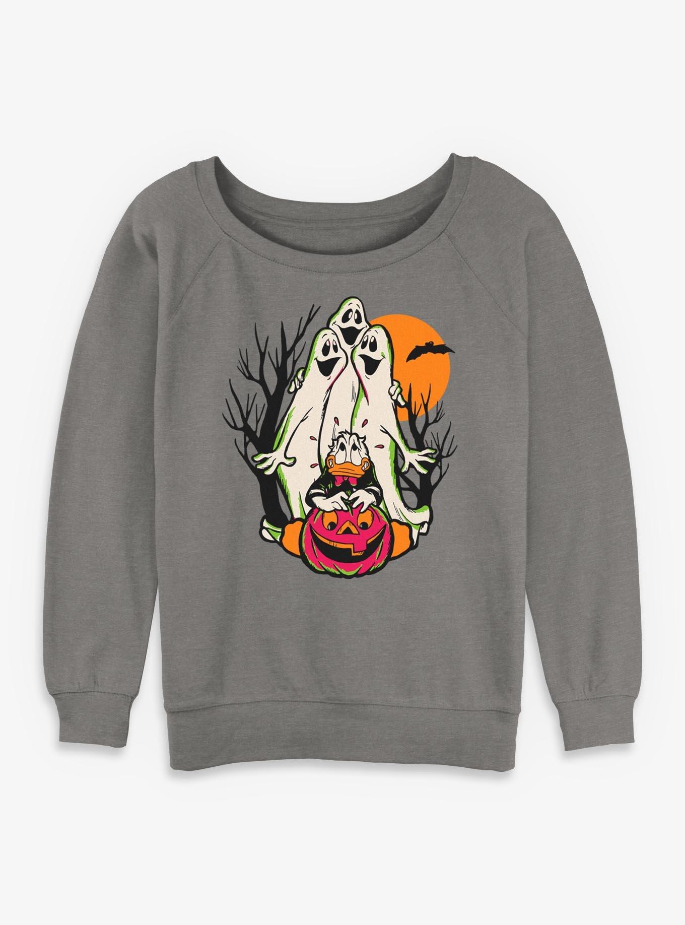 Disney Donald Duck Scared Donald Womens Slouchy Sweatshirt, , hi-res