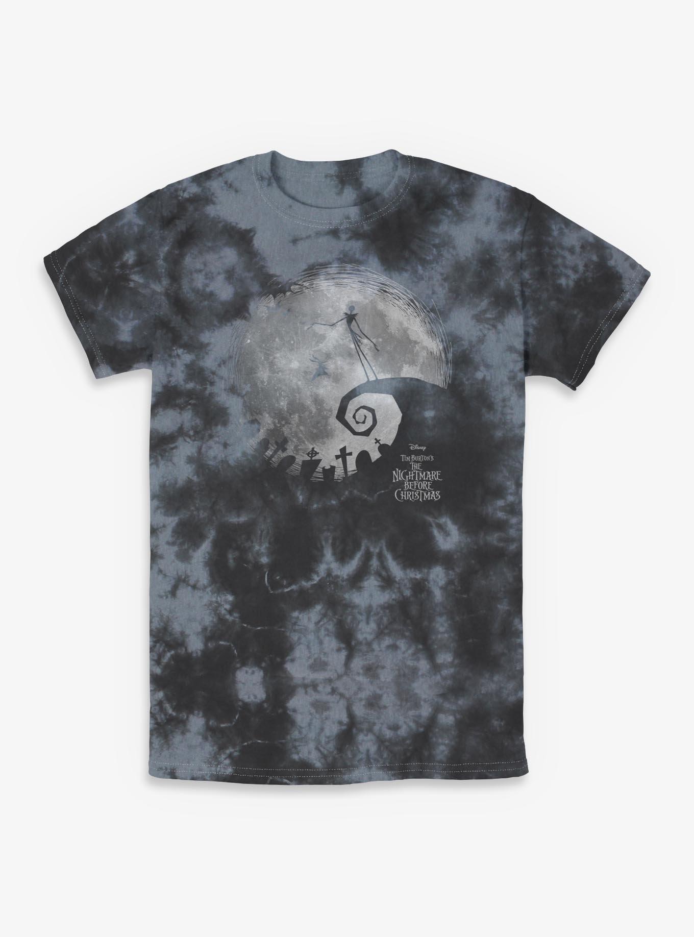 The Nightmare Before Christmas Moon Shadow Tie-Dye T-Shirt, , hi-res