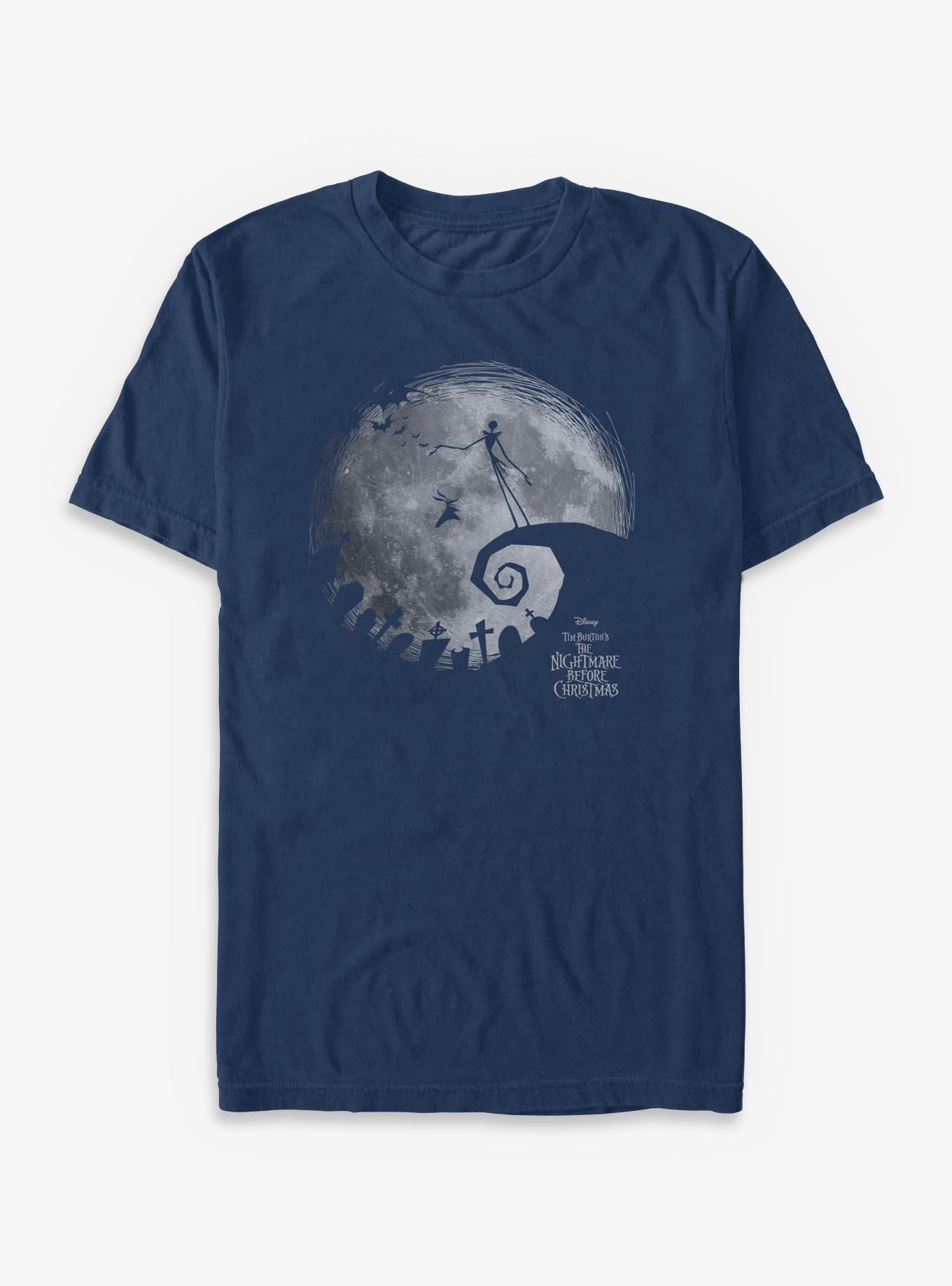 The Nightmare Before Christmas Moon Shadow Garment Dye T-Shirt, , hi-res