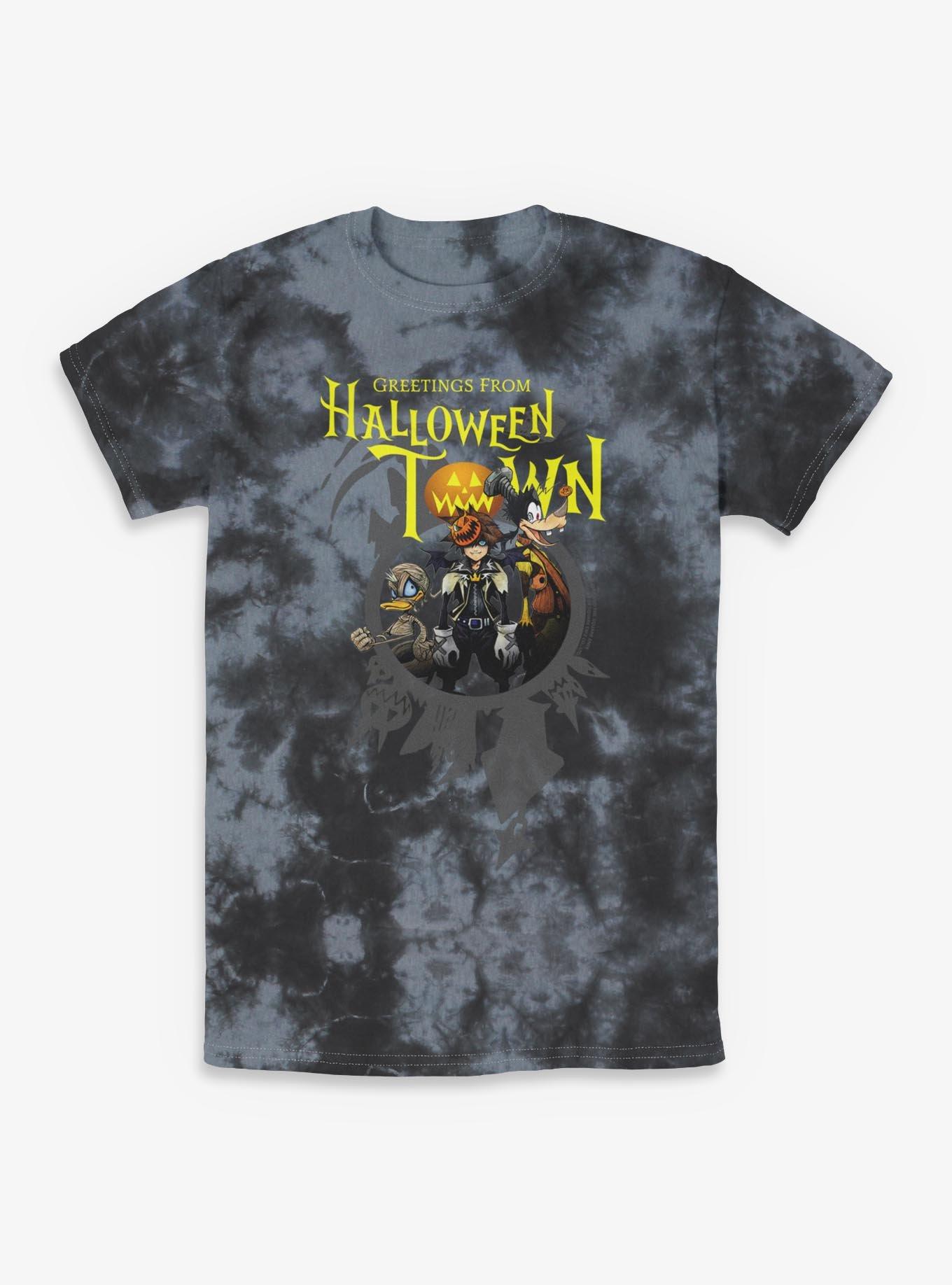 Disney Kingdom Hearts Greetings From Halloween Town Tie-Dye T-Shirt, , hi-res