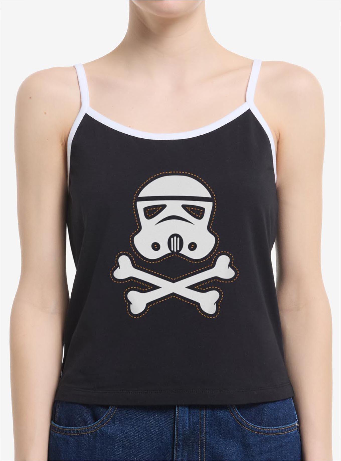 Star Wars Trooper Skull Patch Womens Cami, BLACK, hi-res