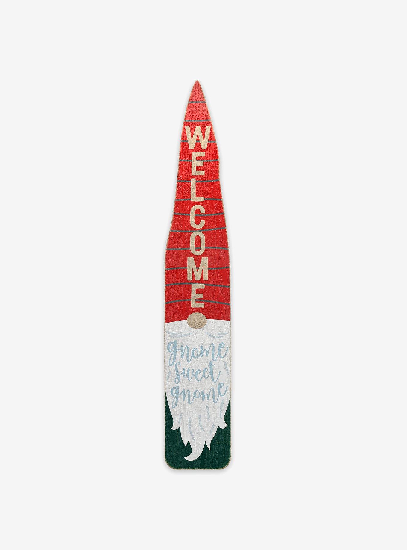 Gnome Welcome Vertical Porch Leaner Wood Wall Decor, , hi-res