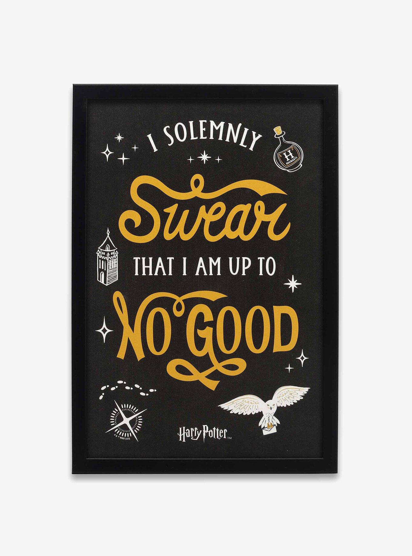 Harry Potter Up To No Good Signature Symbols Framed Wood Wall Decor, , hi-res