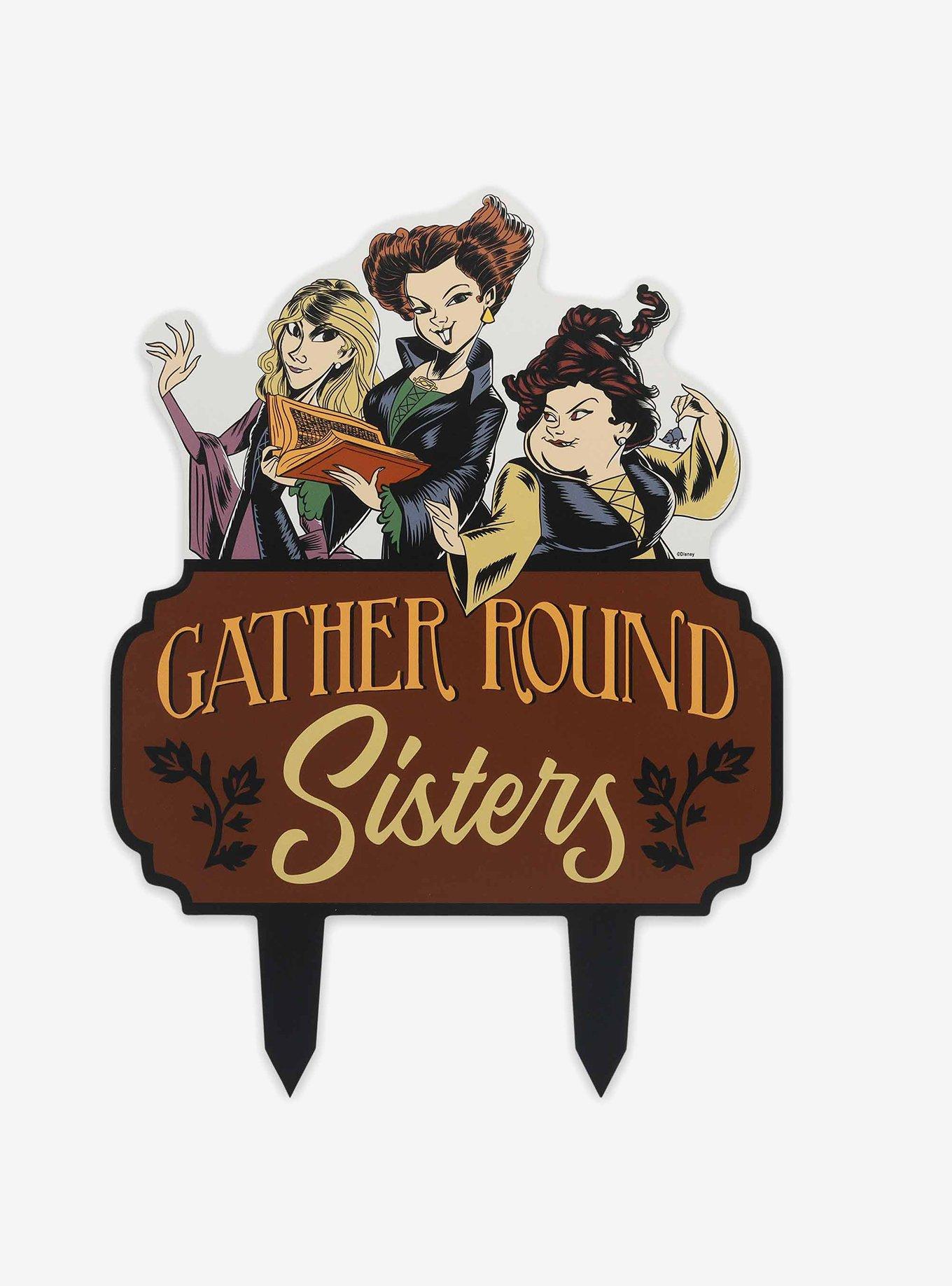 Disney Hocus Pocus Gather Round Sisters Metal Yard Stake, , hi-res