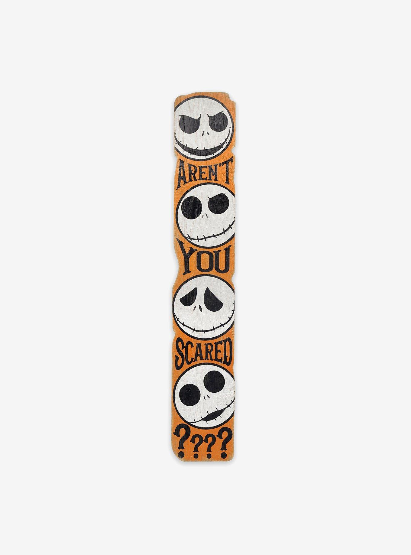 Disney Nightmare Before Christmas Aren't You Scared Porch Leaner Wood Decor, , hi-res