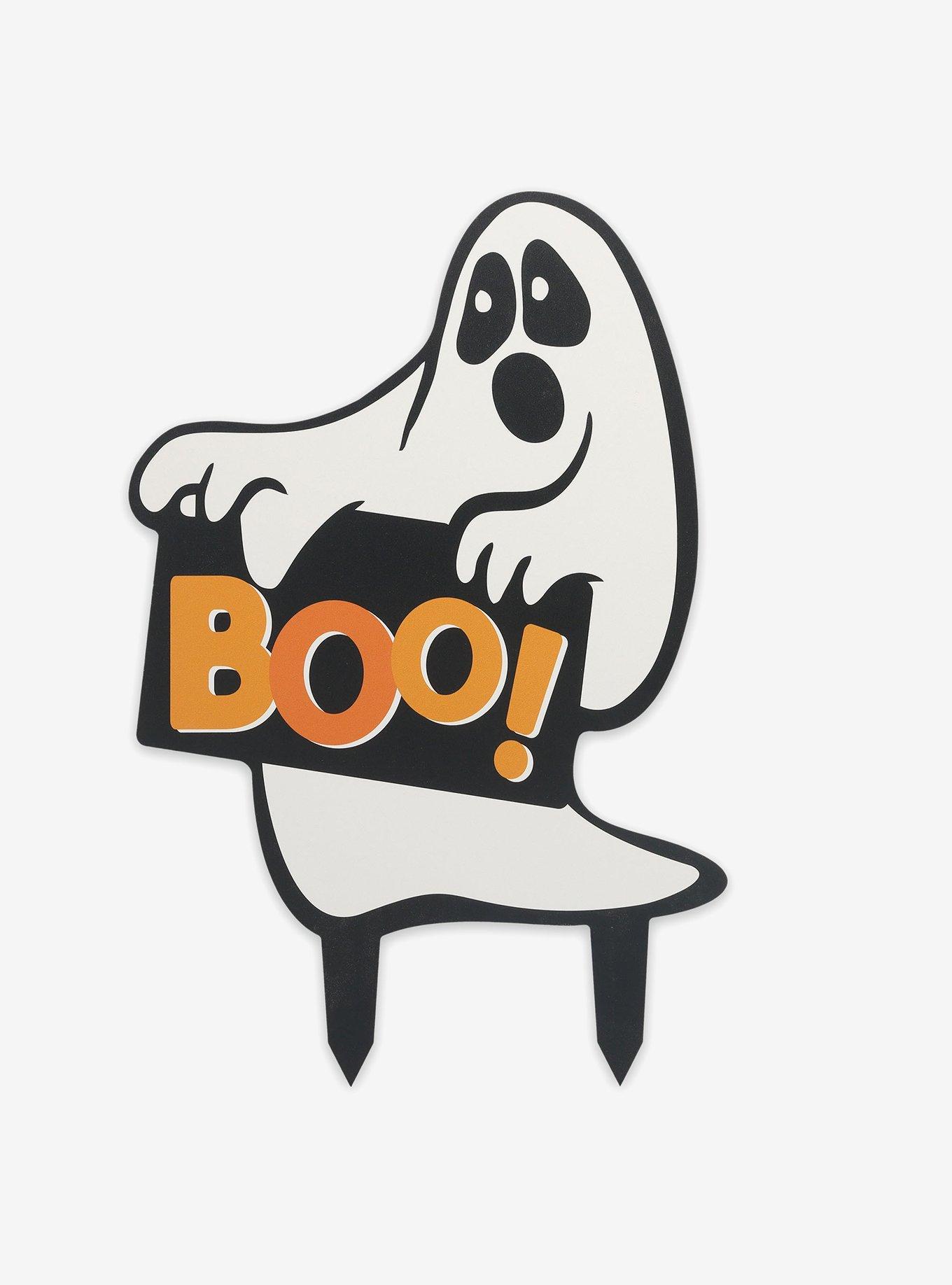 Boo Ghost Halloween Metal Yard Stake, , hi-res