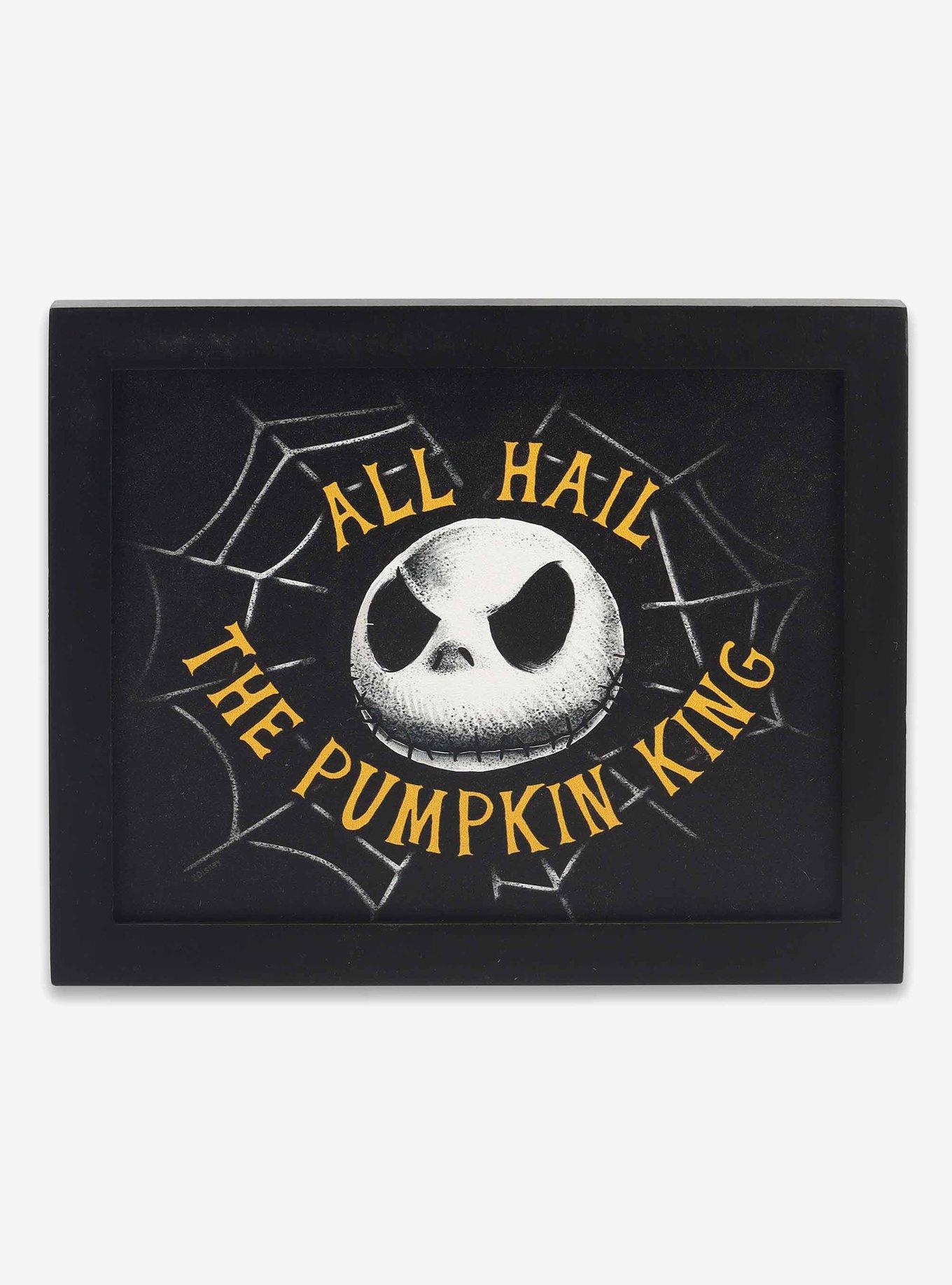 Disney Nightmare Before Christmas Pumpkin King Framed Wood Wall Decor, , hi-res