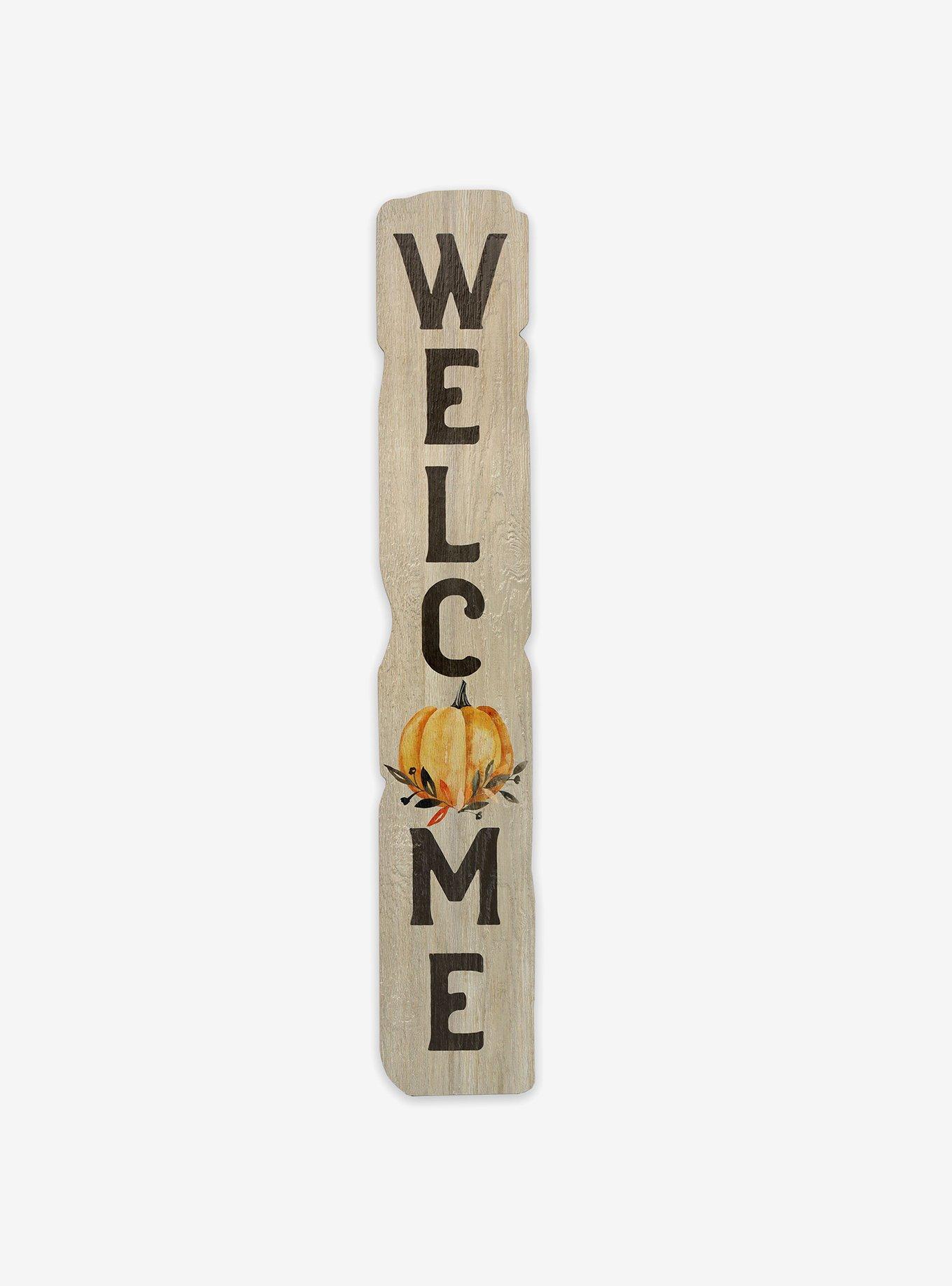 Welcome Fall Pumpkin Vertical Porch Leaner Wood Wall Decor, , hi-res