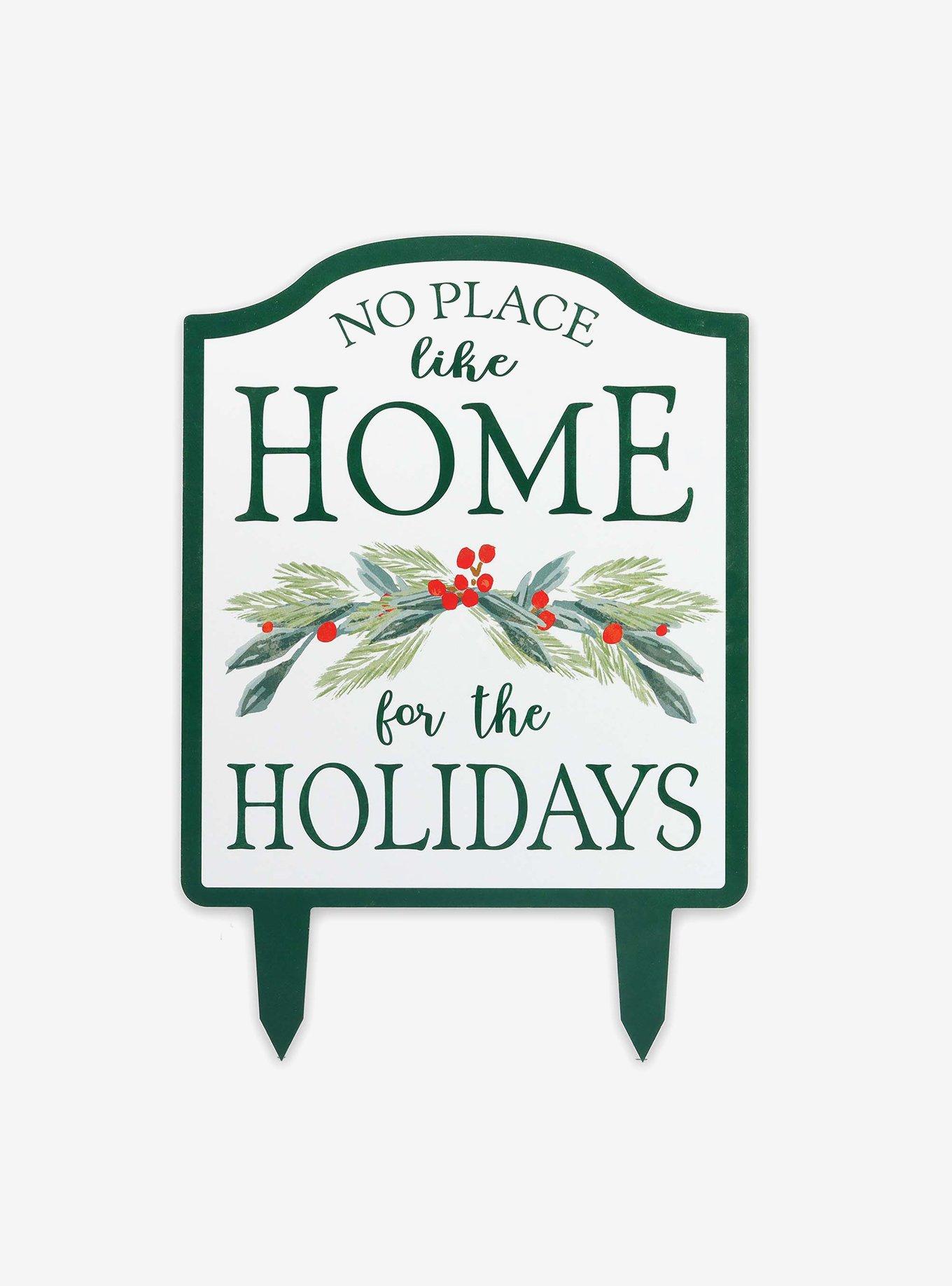 Home For The Holidays Christmas Holly Metal Yard Stake, , hi-res