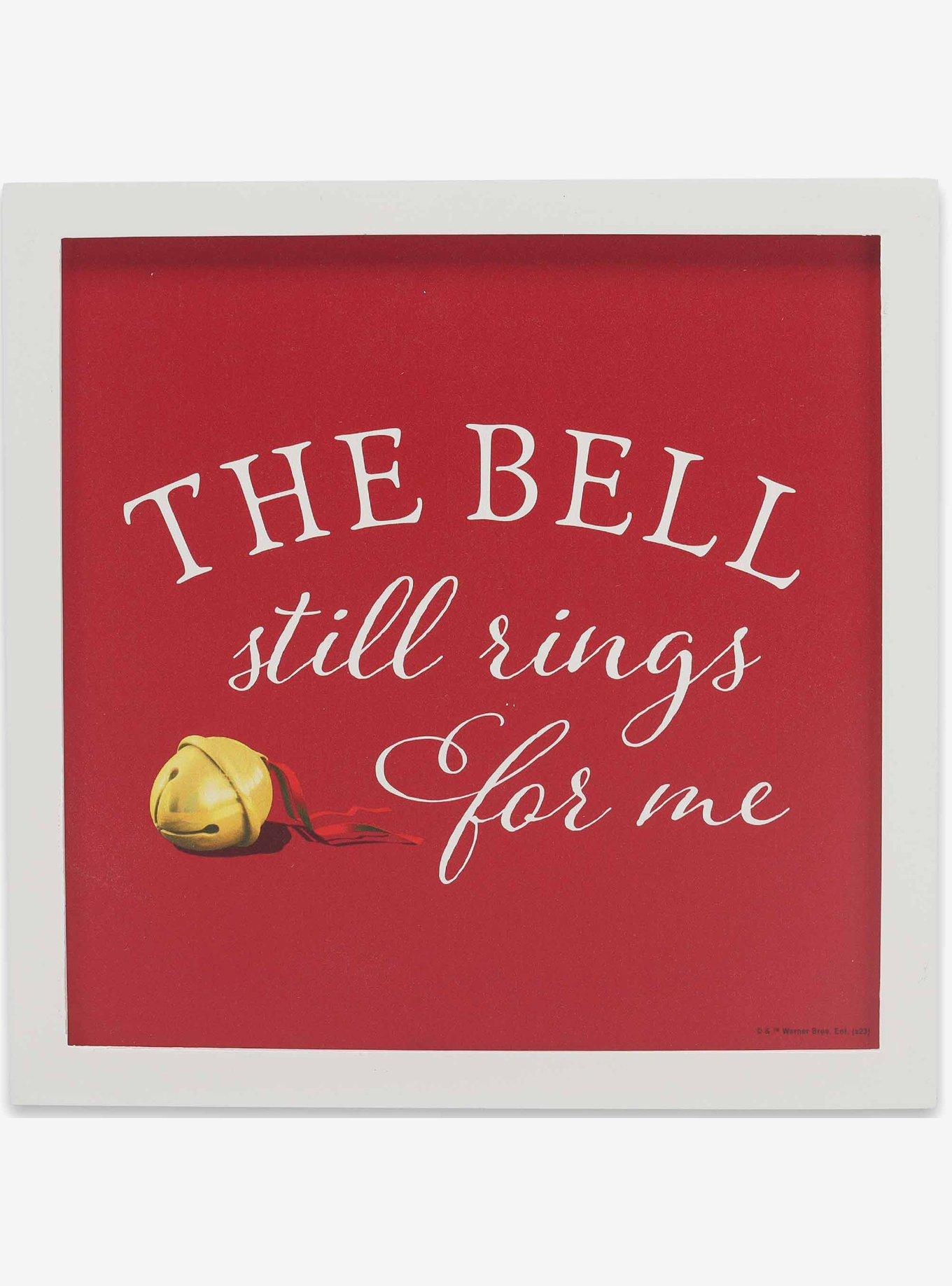 The Polar Express Bell Still Rings For Me Framed Wood Wall Decor, , hi-res