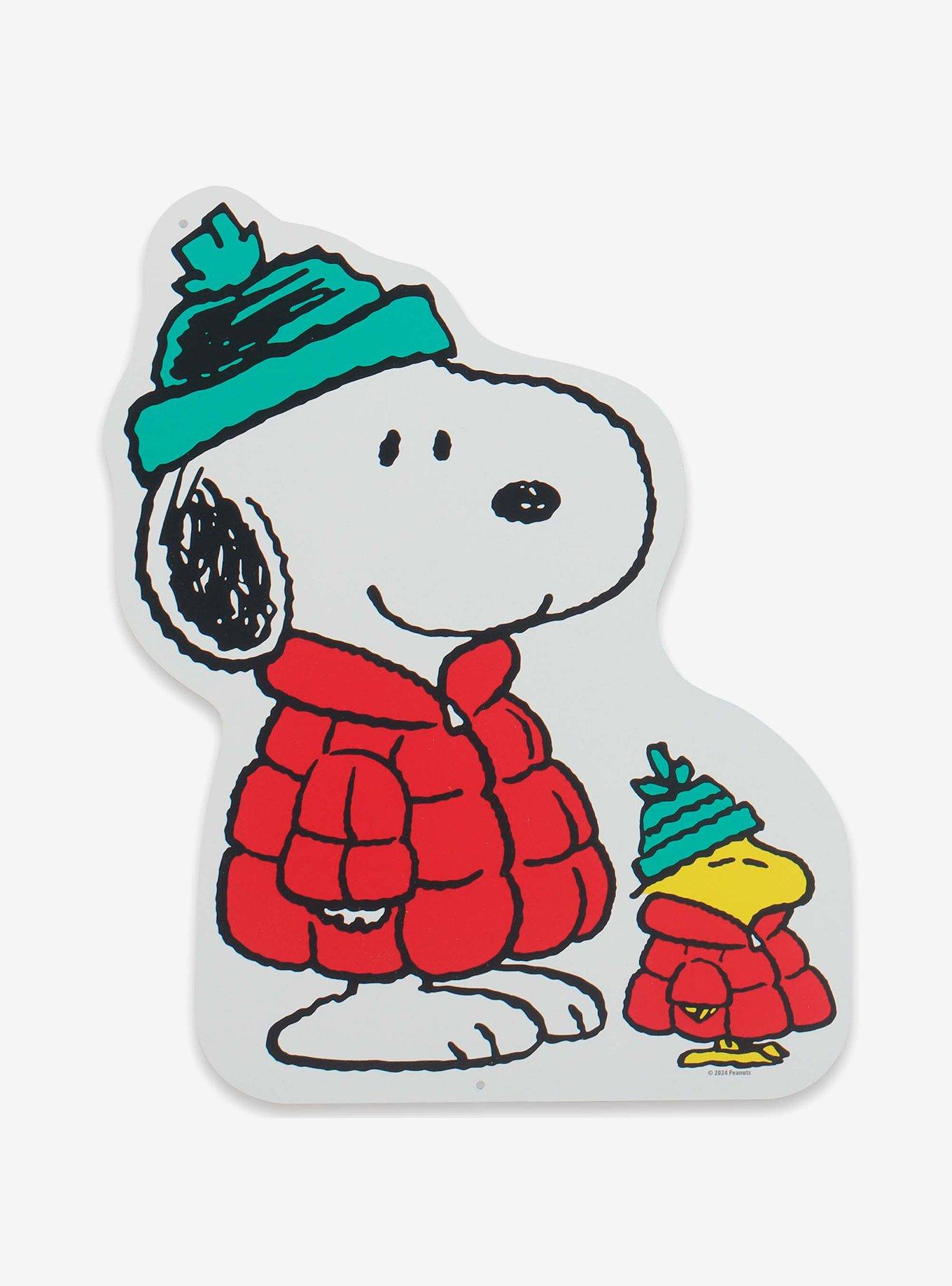 Peanuts Snoopy & Woodstock Winter Attire Metal Sign, , hi-res