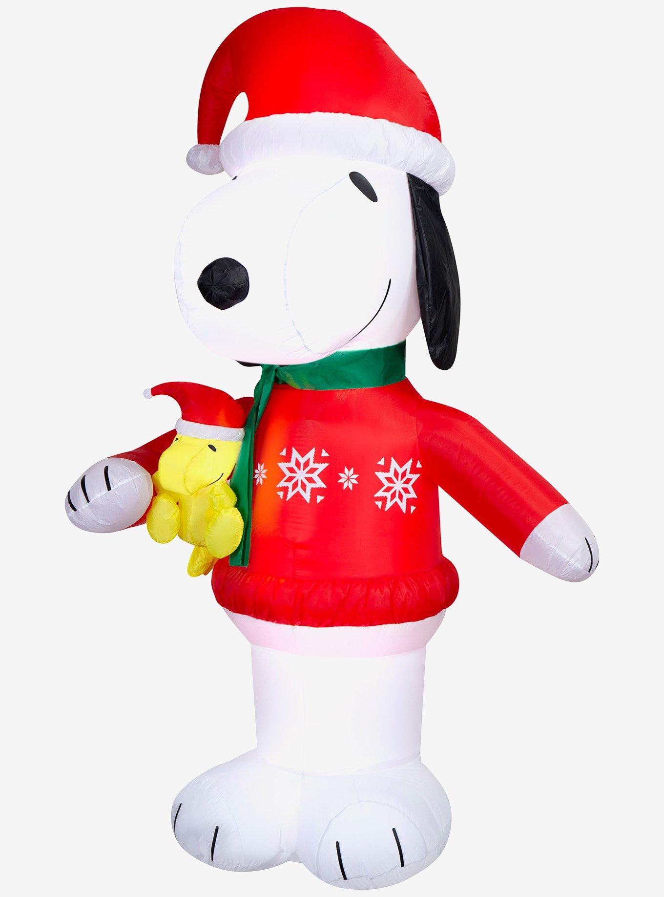 Peanuts Snoopy in Snowflake Sweater Airblown Inflatable, , hi-res