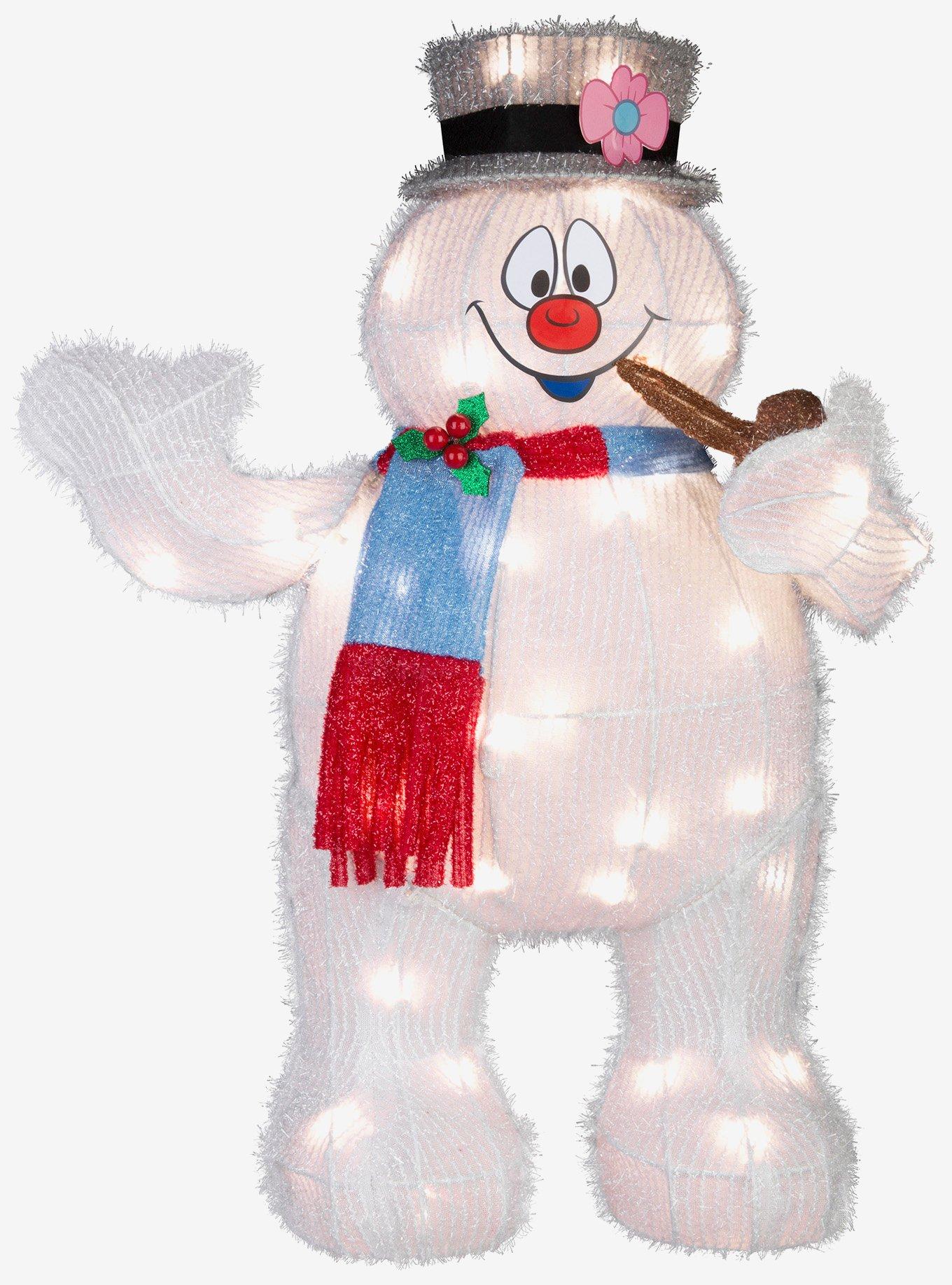 Frosty the Snowman Frosty with Pipe Holiday Tinsel Yard Sculpture, , hi-res