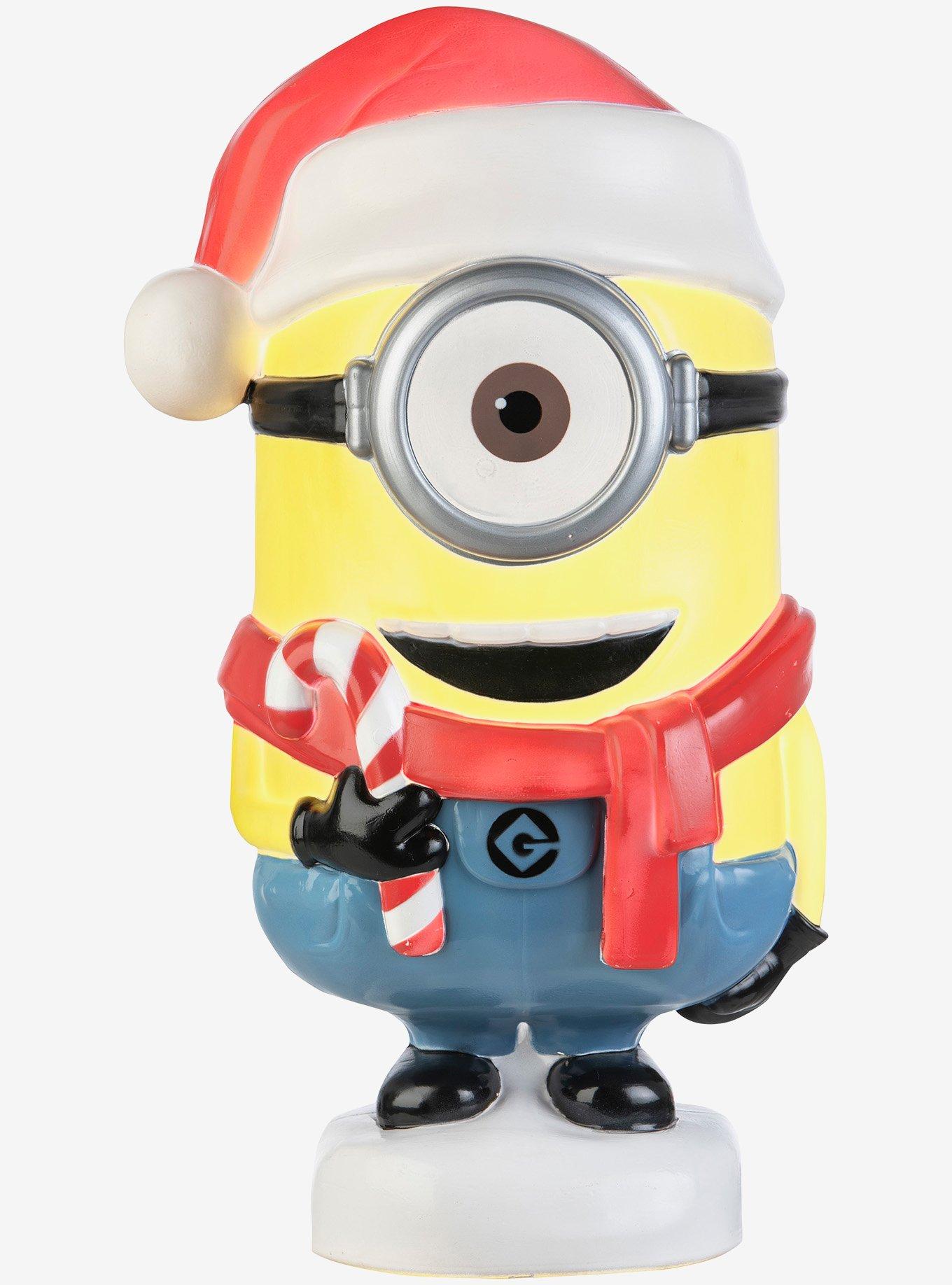 Minions Stuart with Candy Cane Lighted Blow Mold Outdoor Decor, , hi-res