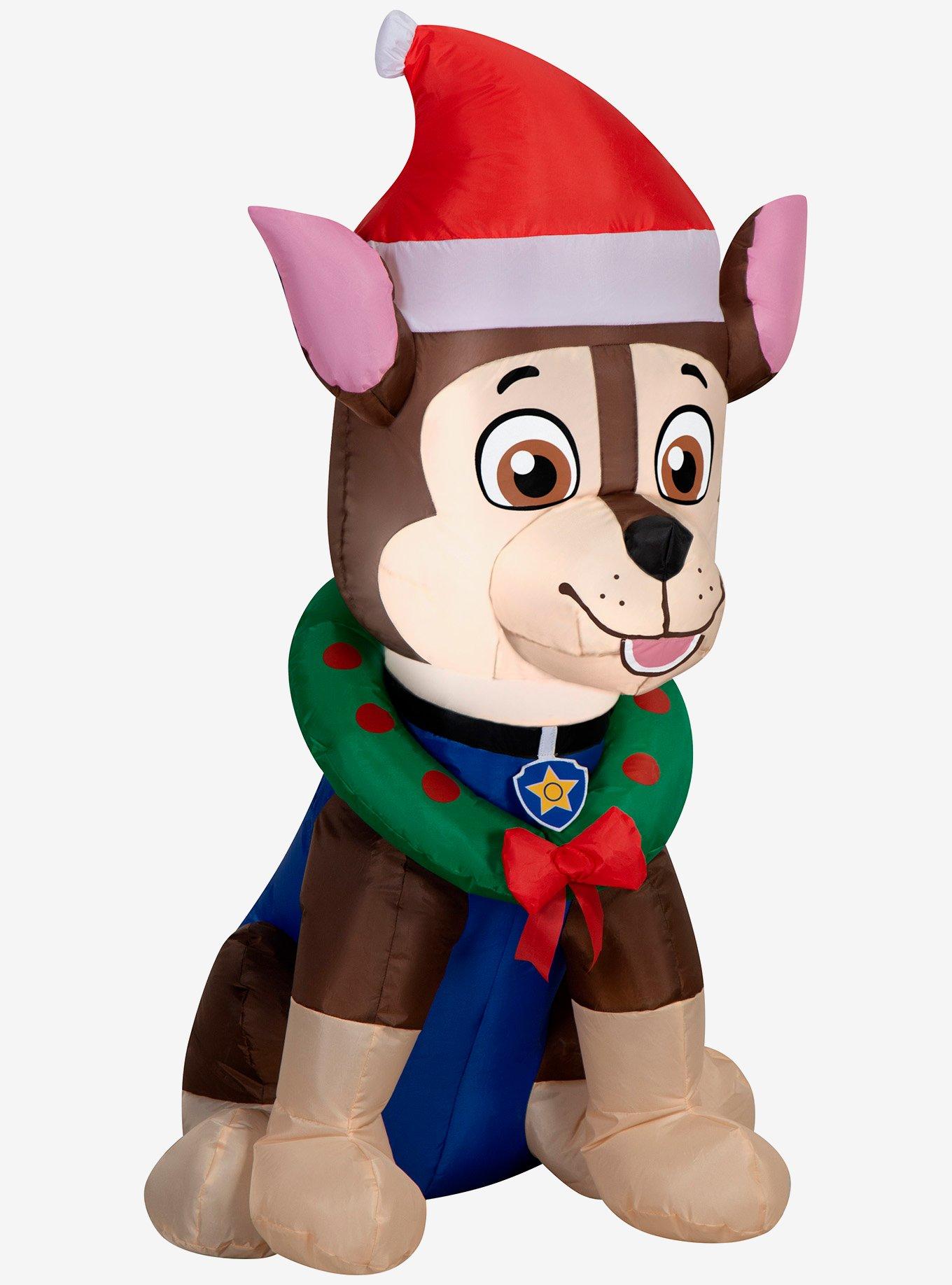 Paw Patrol Chase in Santa Hat Christmas Airblown Inflatable, , hi-res