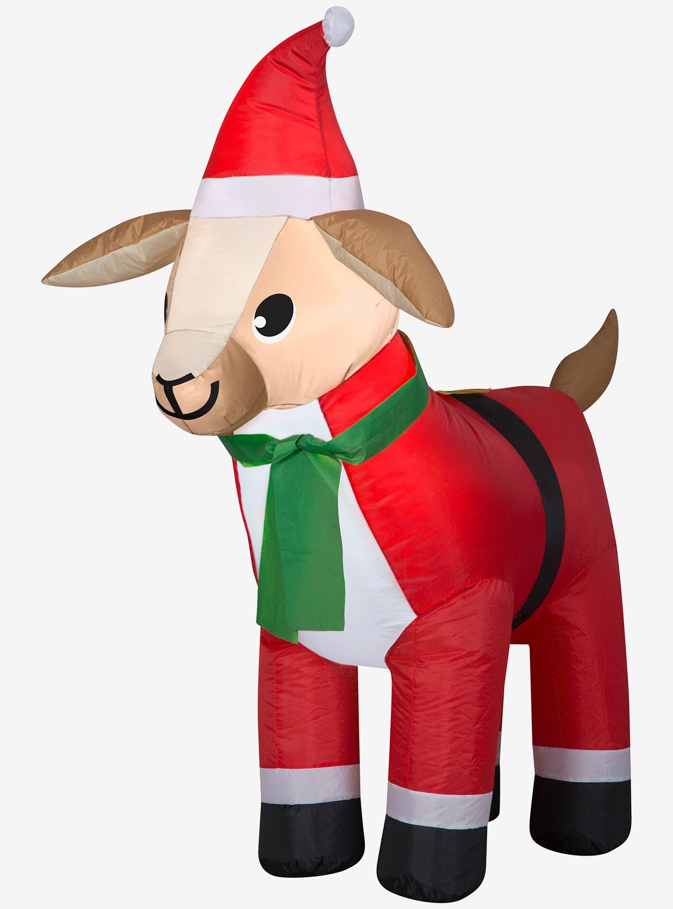 Goat in Santa Suit Airblown Inflatable, , hi-res