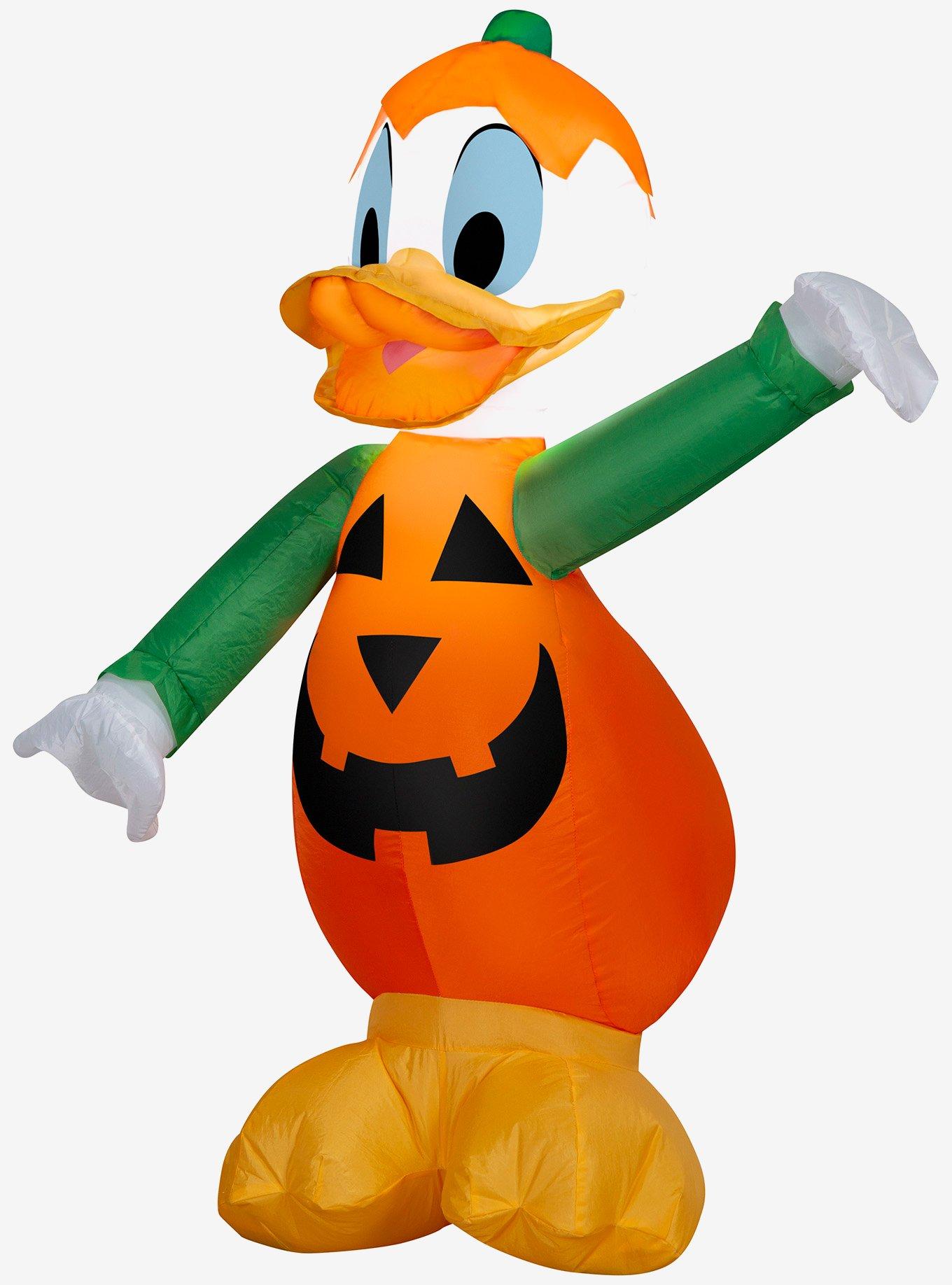 Disney Donald Duck in Pumpkin Costume Airblown Inflatable, , hi-res