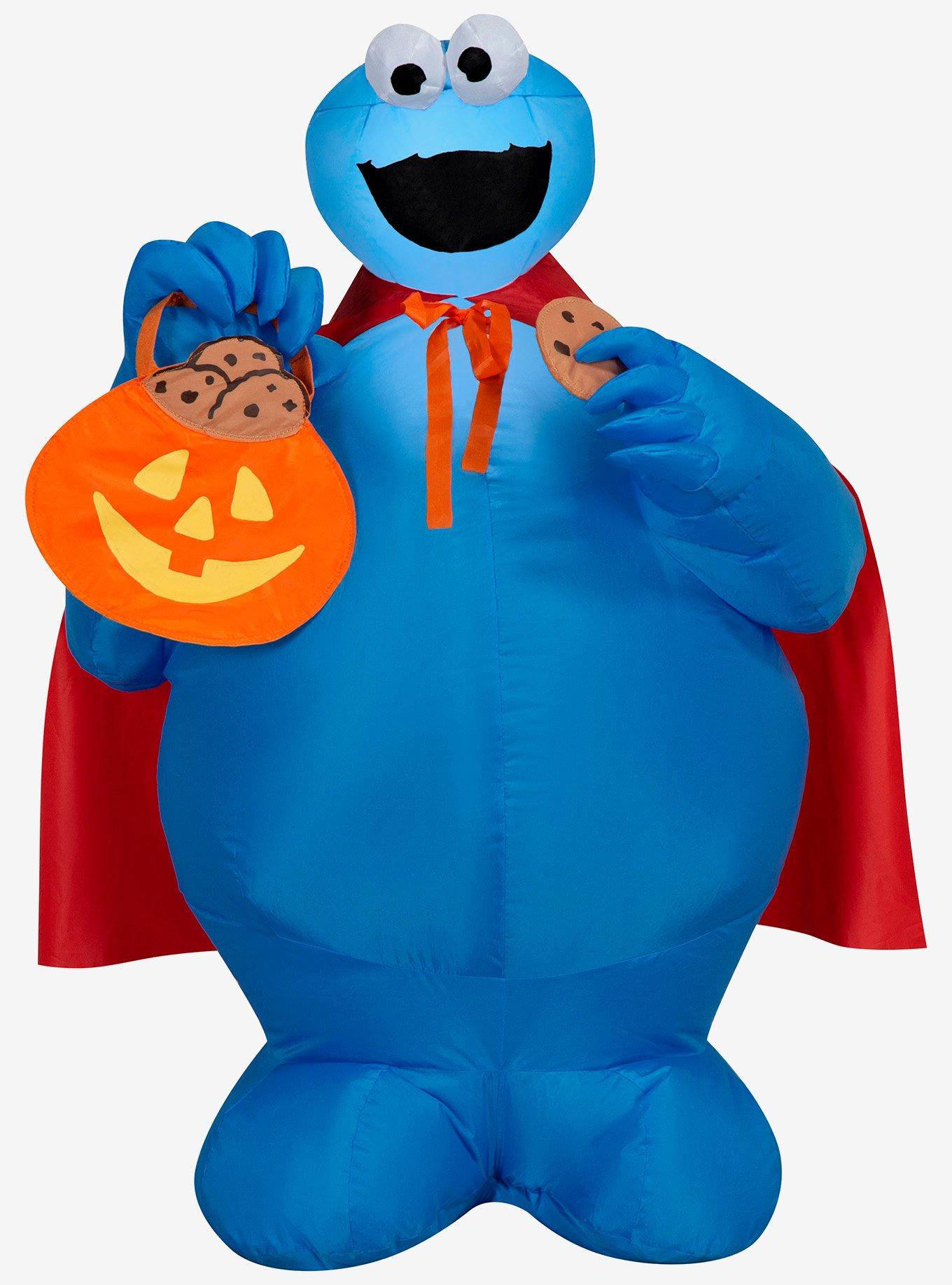 Sesame Street Cookie Monster with Cape Airblown Inflatable, , hi-res