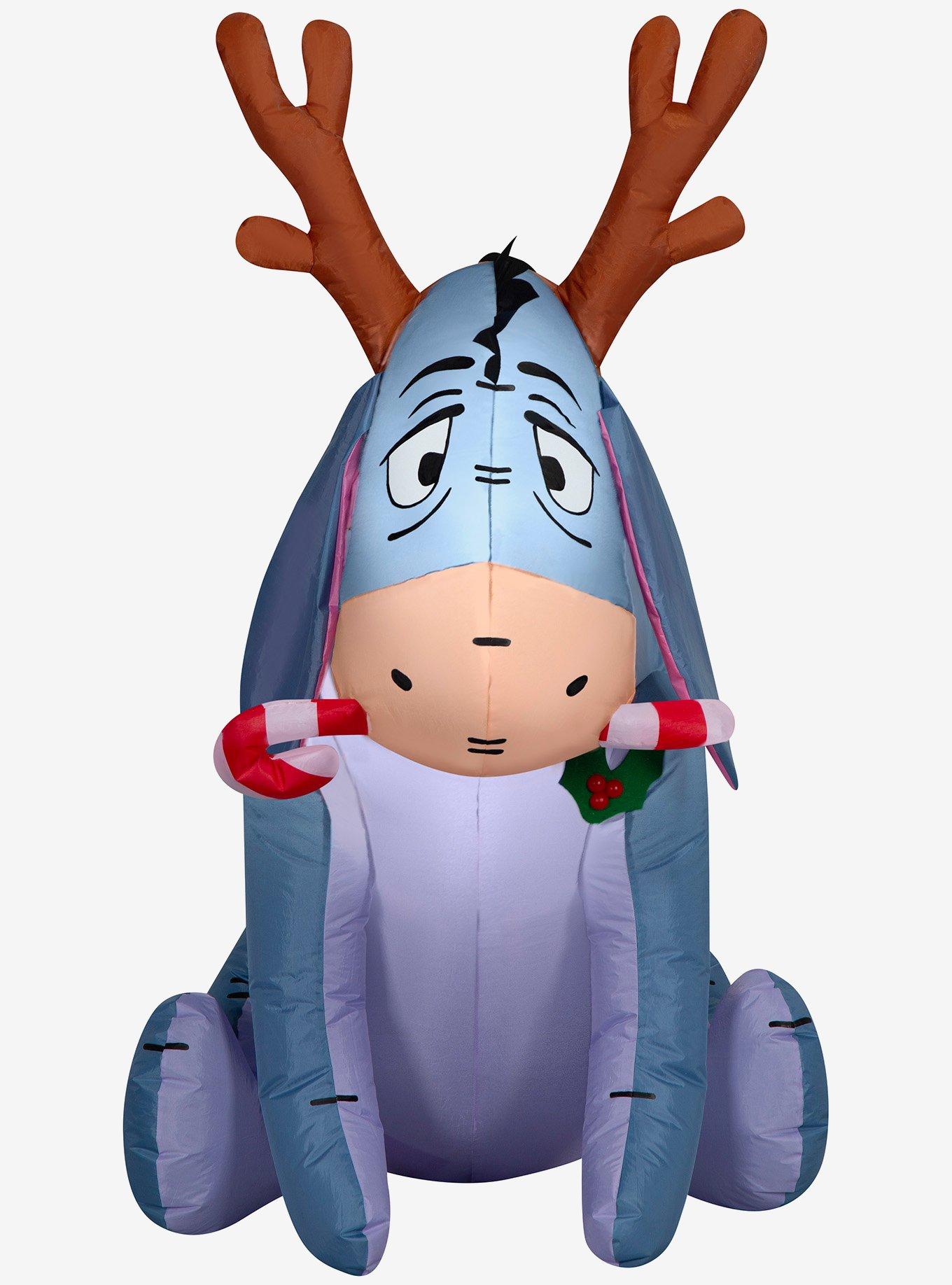 Disney Winnie The Pooh Eeyore with Candy Cane Airblown Inflatable, , hi-res