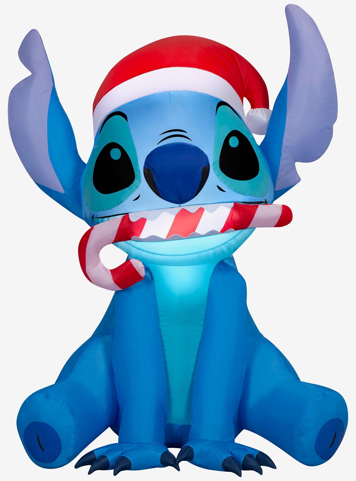 Disney Lilo and Stitch Stitch in Santa Hat Airblown Inflatable, , hi-res