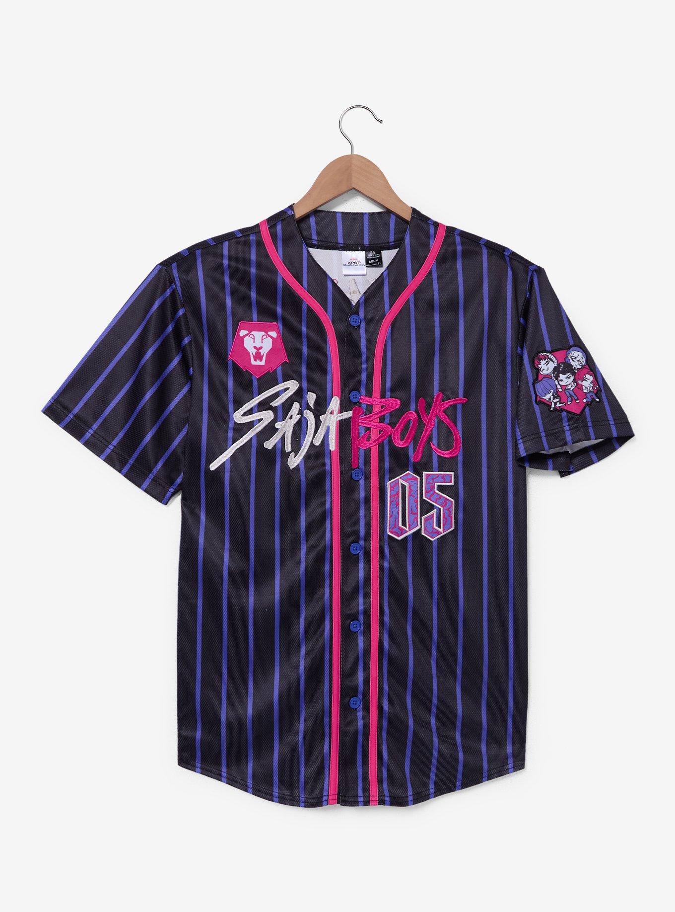 KPop Demon Hunters Saja Boys Baseball Jersey — BoxLunch Exclusive, , hi-res