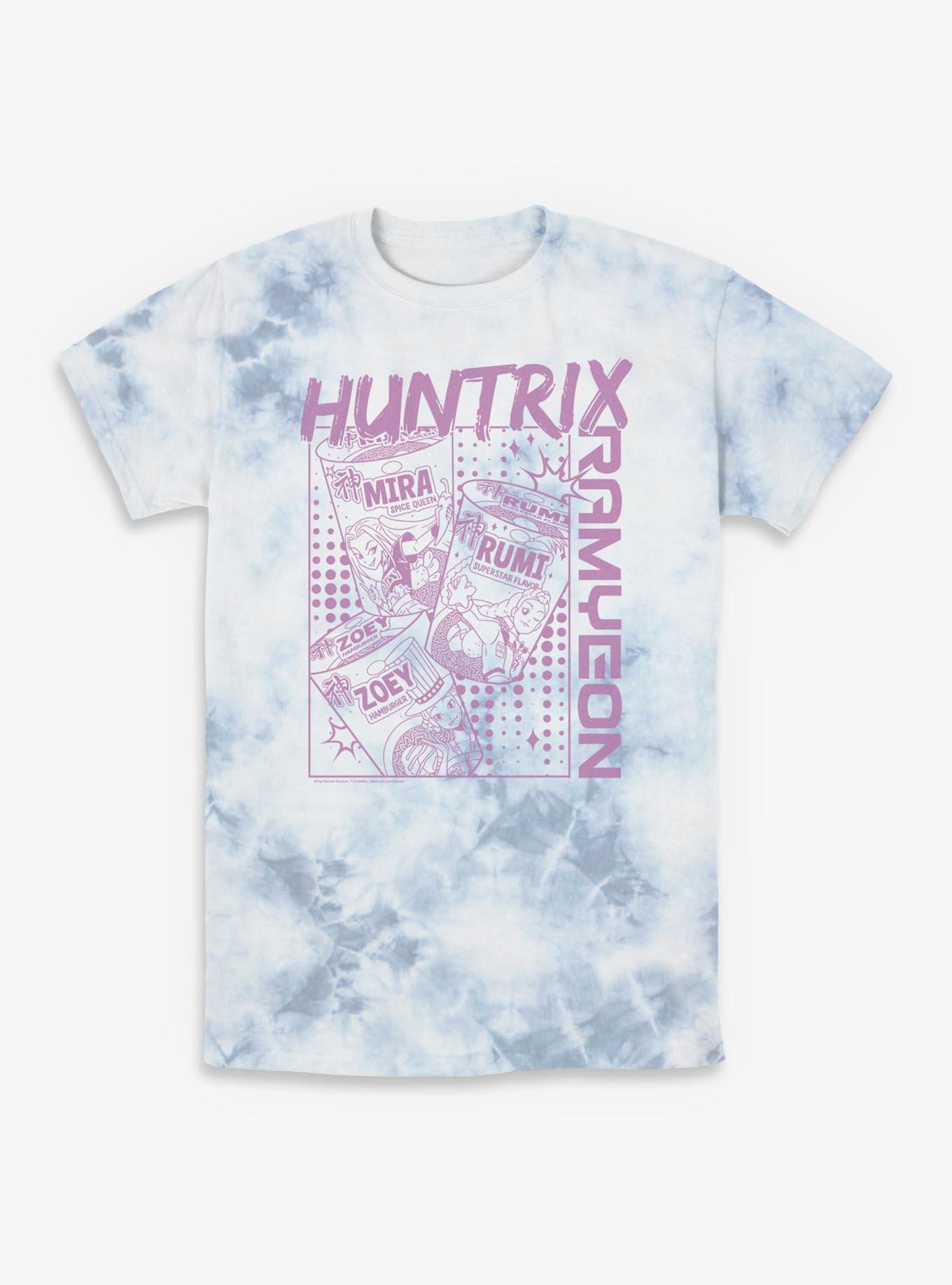 KPop Demon Hunters Huntrix Ramyeon Ramen Tie-Dye T-Shirt, , hi-res