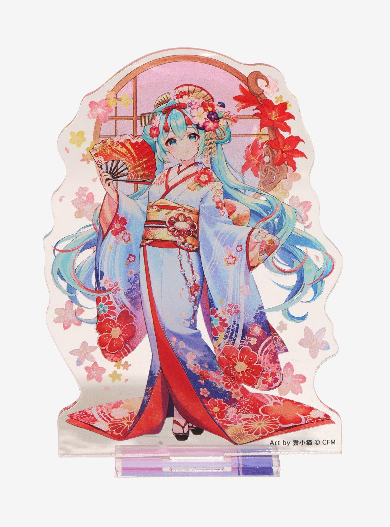 Hatsune Miku Kimono Acrylic Stand, , hi-res