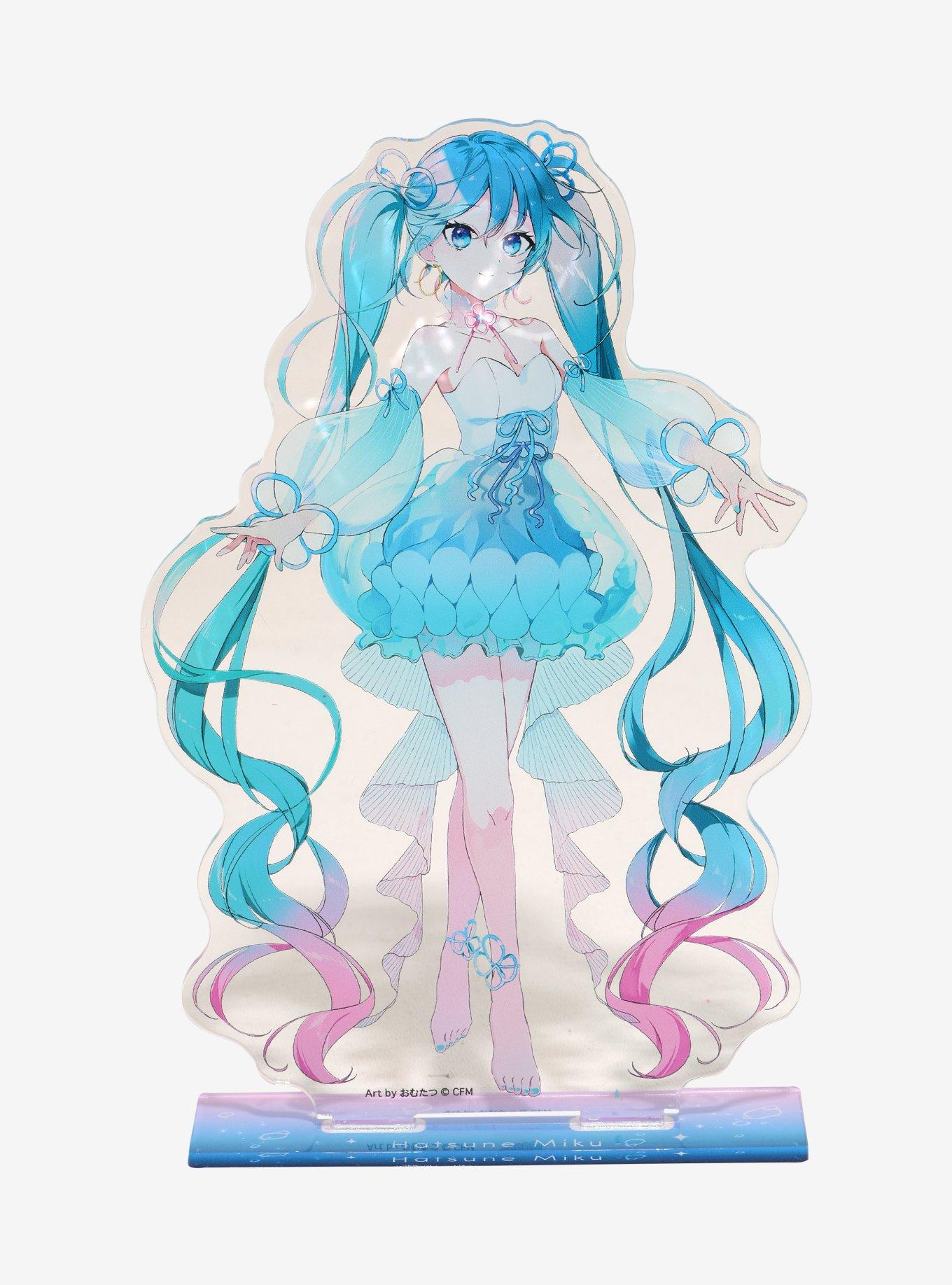 Hatsune Miku Blue Dress Acrylic Stand, , hi-res