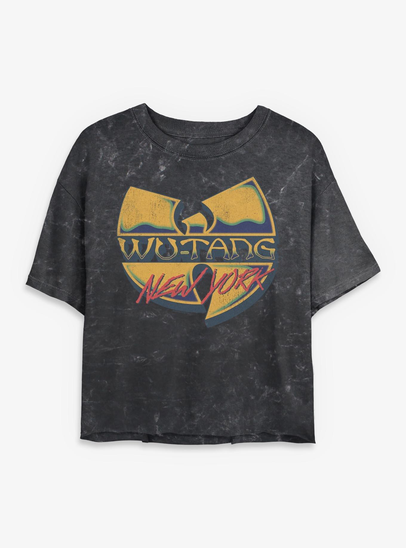 Wu-Tang Clan New York Girls Mineral Wash Crop T-Shirt, , hi-res