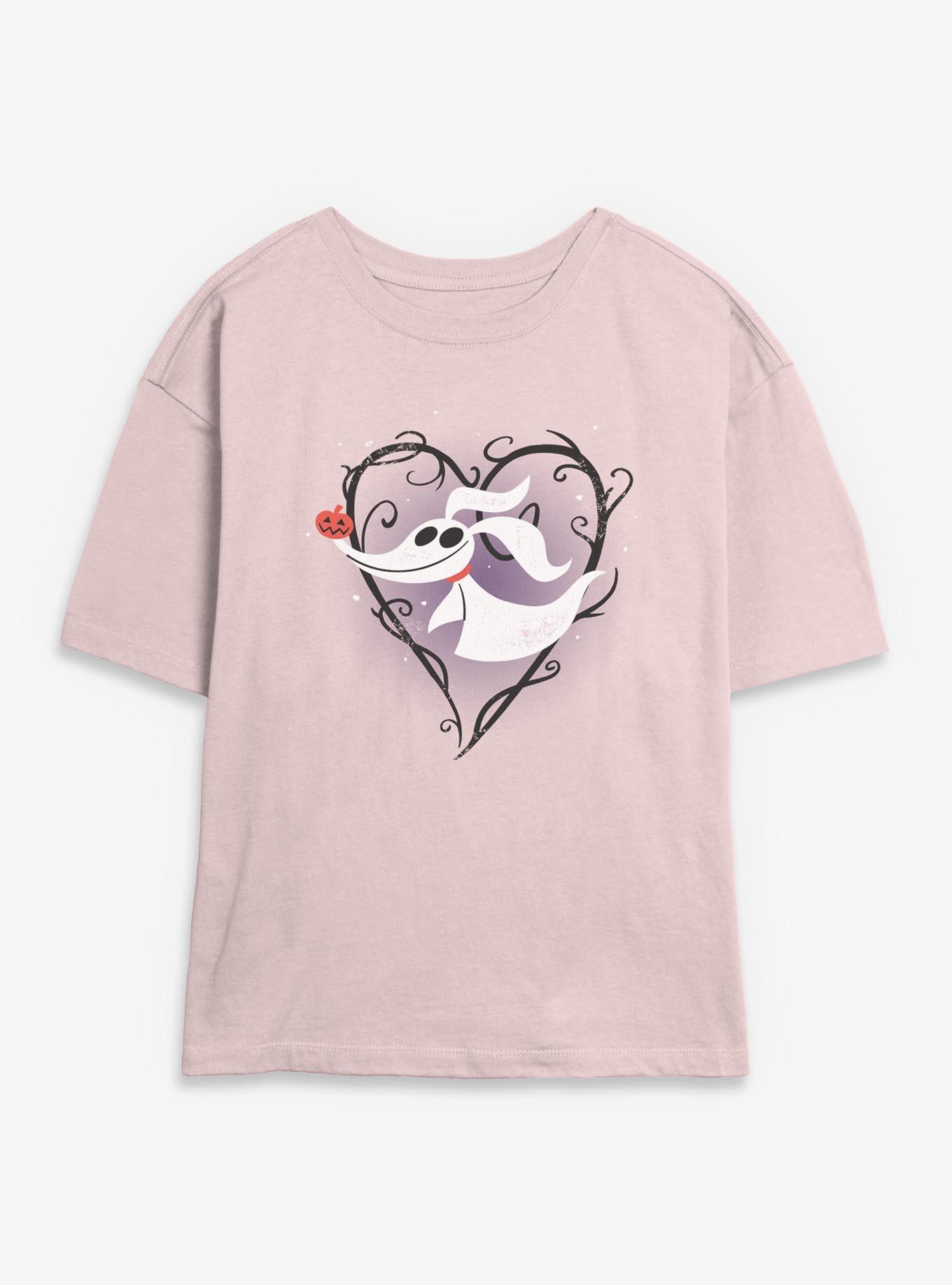 The Nightmare Before Christmas Zero Heart Womens Skimmer T-Shirt, , hi-res