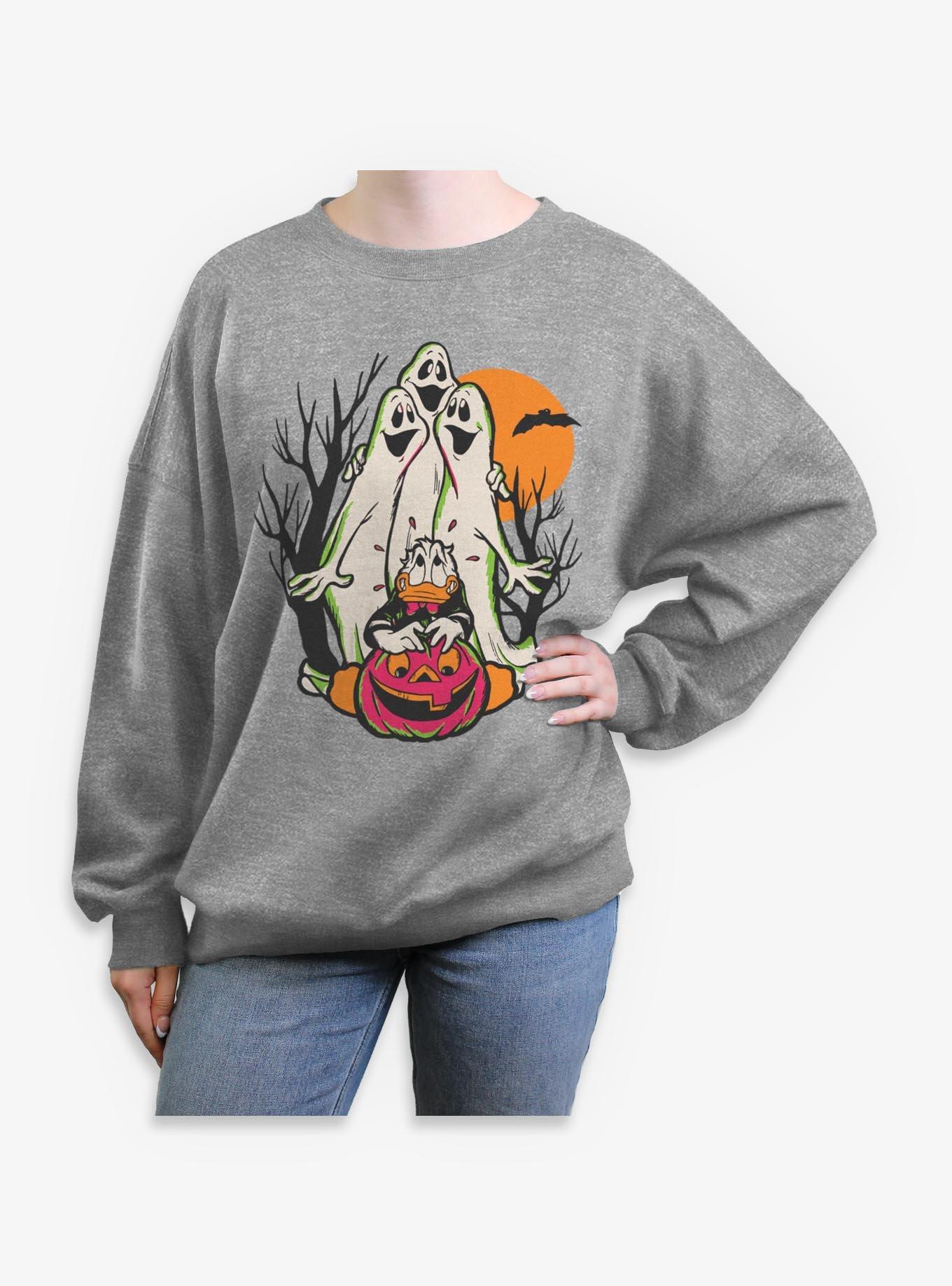 Disney Donald Duck Scared Donald Womens Oversized Sweatshirt, , hi-res