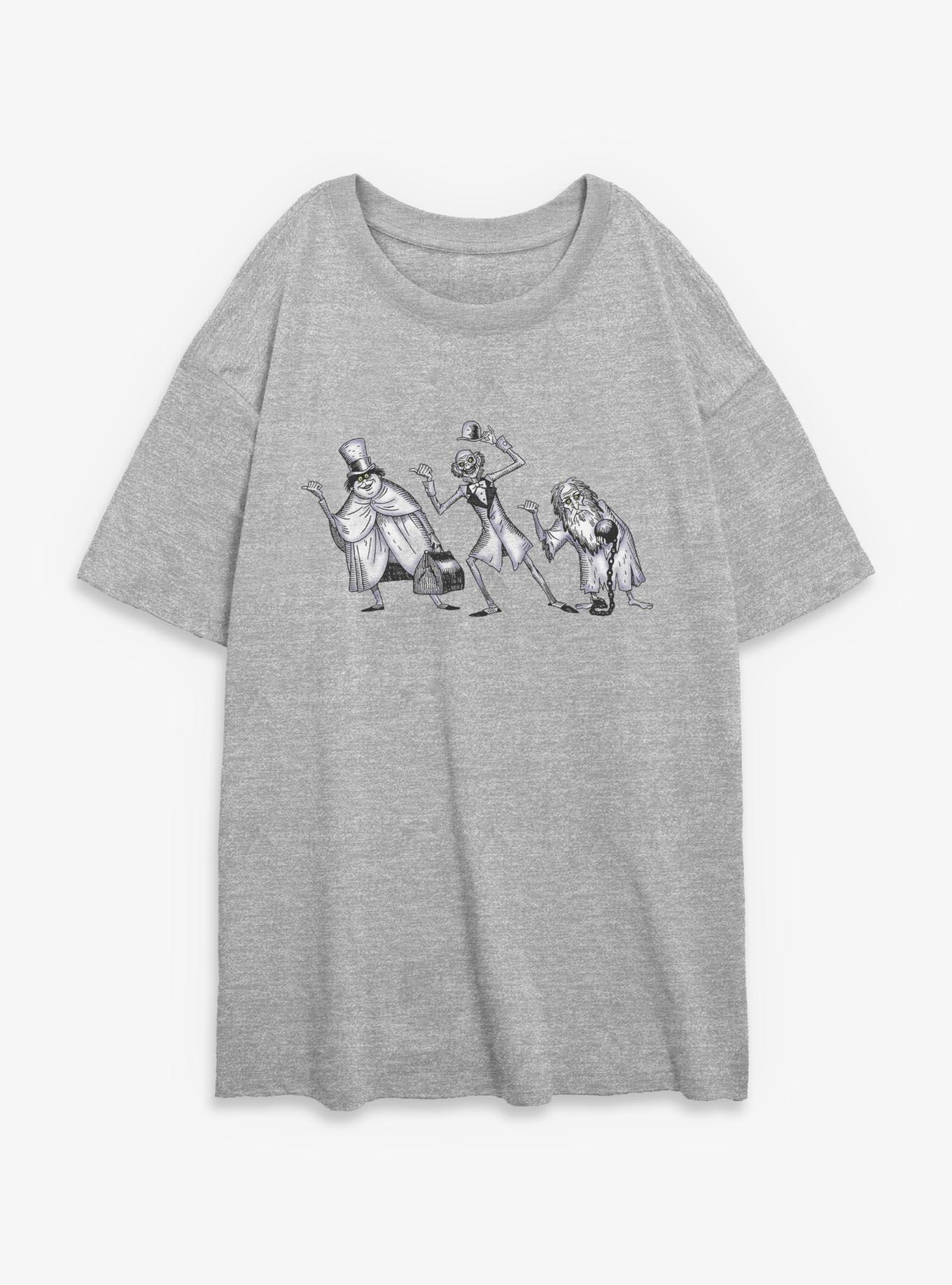 Disney Haunted Mansion Hitchhiking Ghosts Womens Oversized T-Shirt, , hi-res