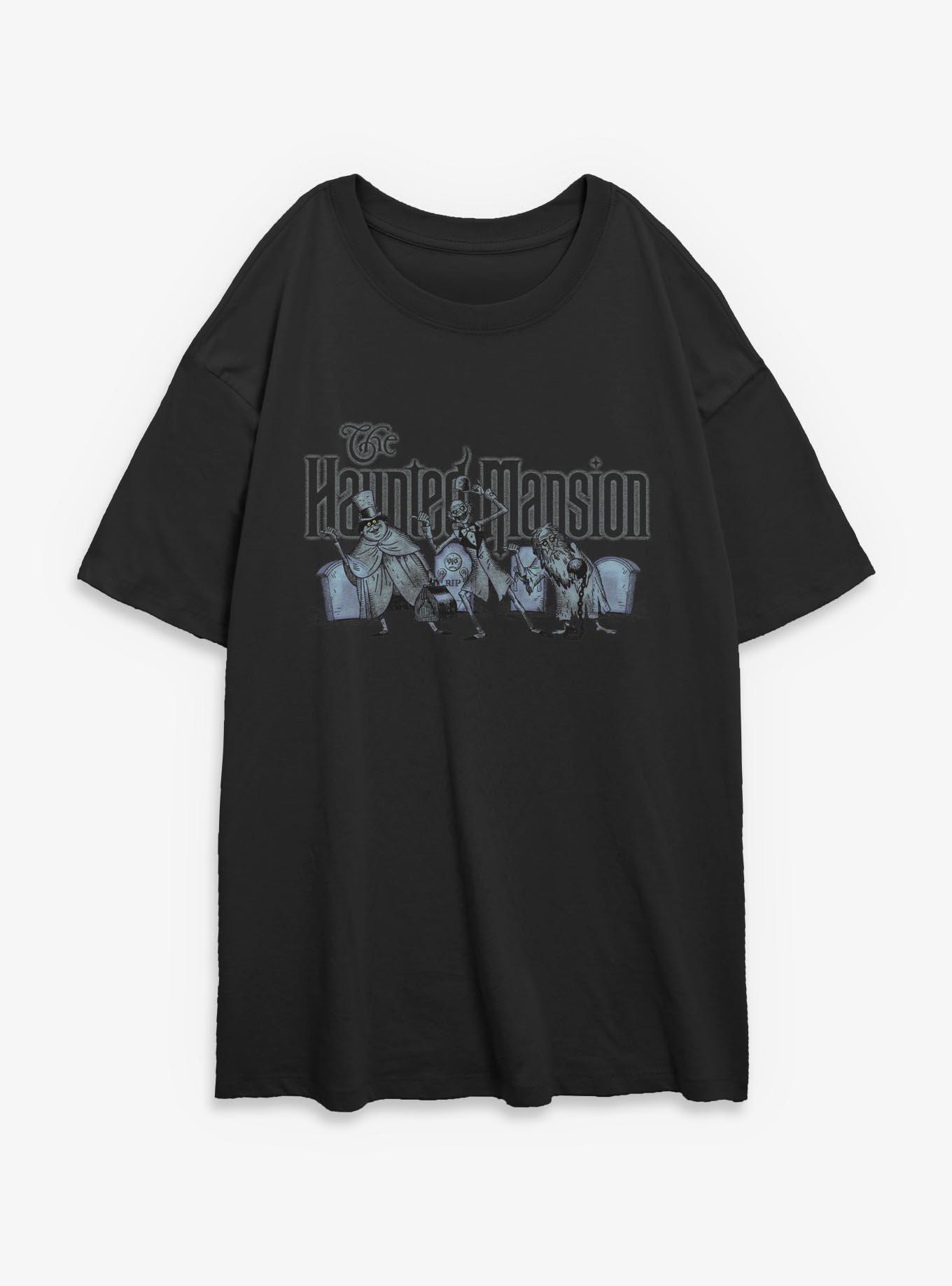 Disney Haunted Mansion Hitchhiking Ghosts Together Womens Oversized T-Shirt, , hi-res
