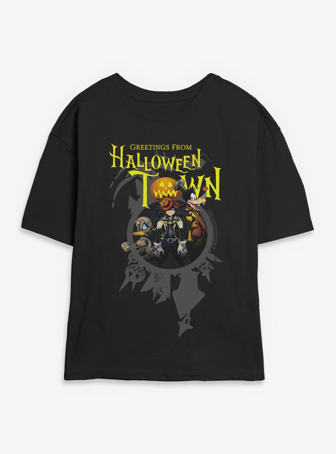 Disney Kingdom Hearts Greetings From Halloween Town Womens Skimmer T-Shirt, , hi-res