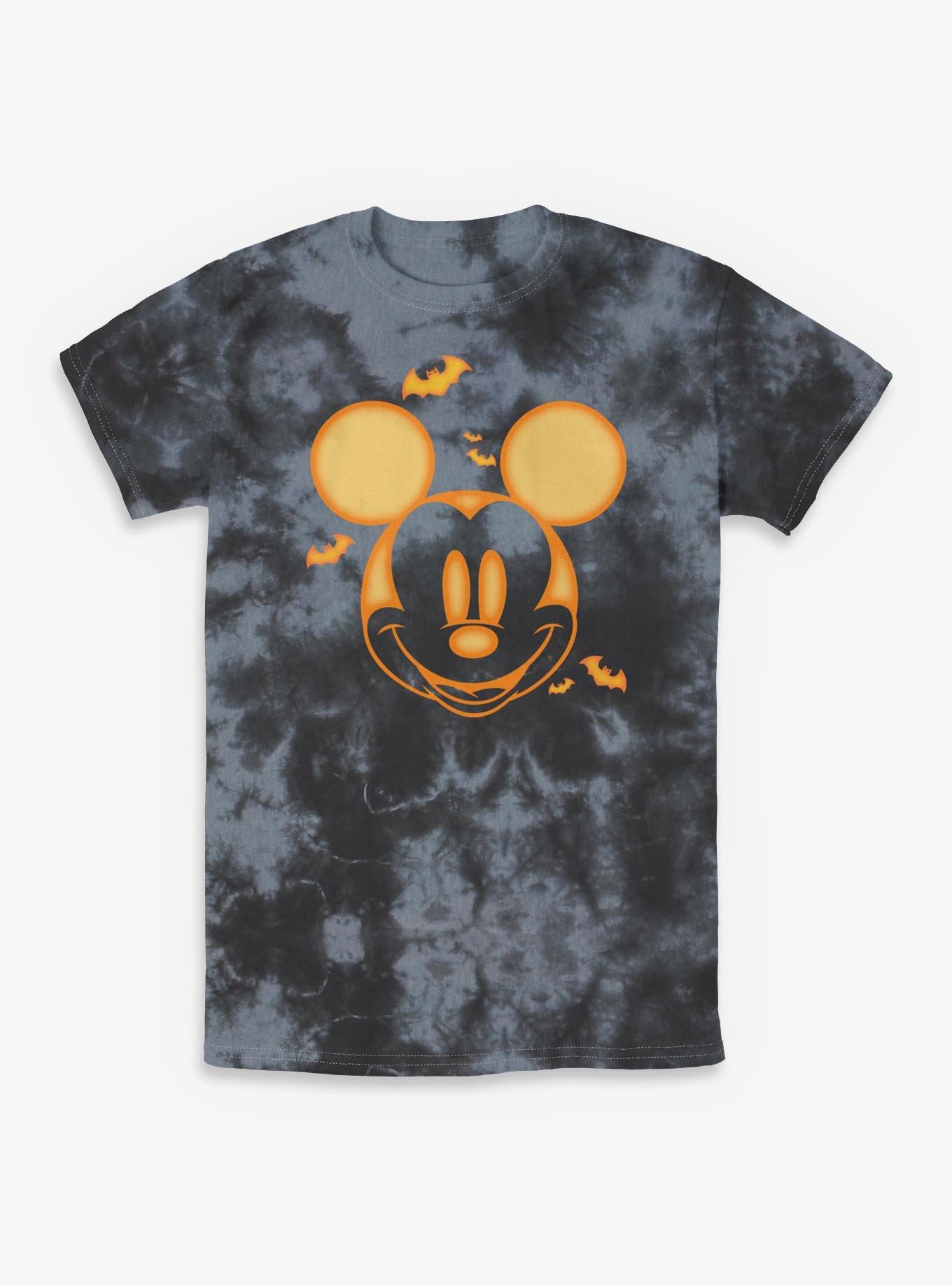 Disney Mickey Mouse Mickey Pumpkin Face Tie-Dye T-Shirt, , hi-res