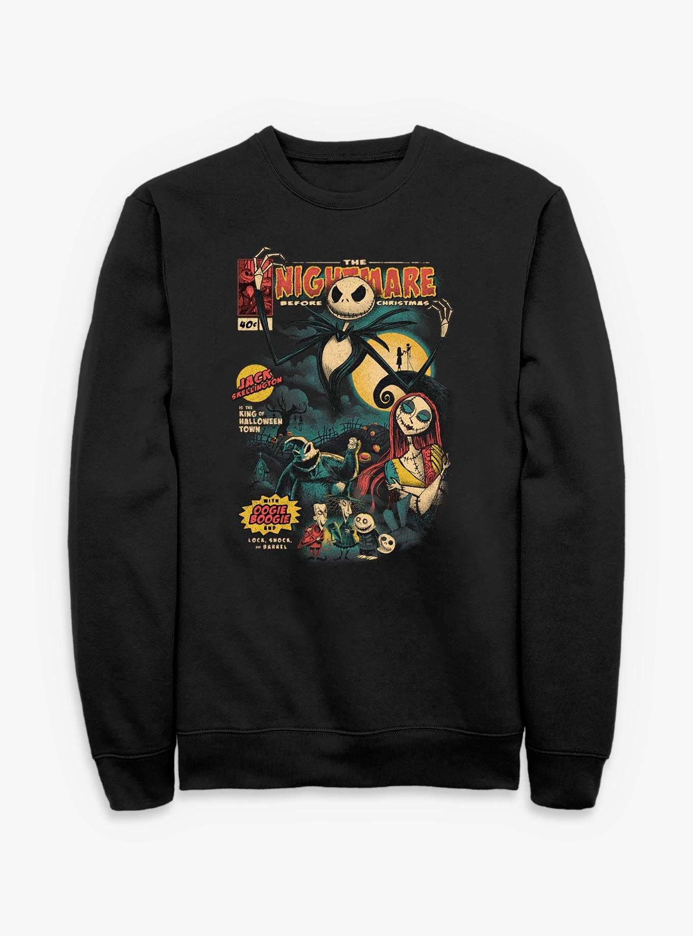 The Nightmare Before Christmas Comic Cover Style Sweatshirt, , hi-res