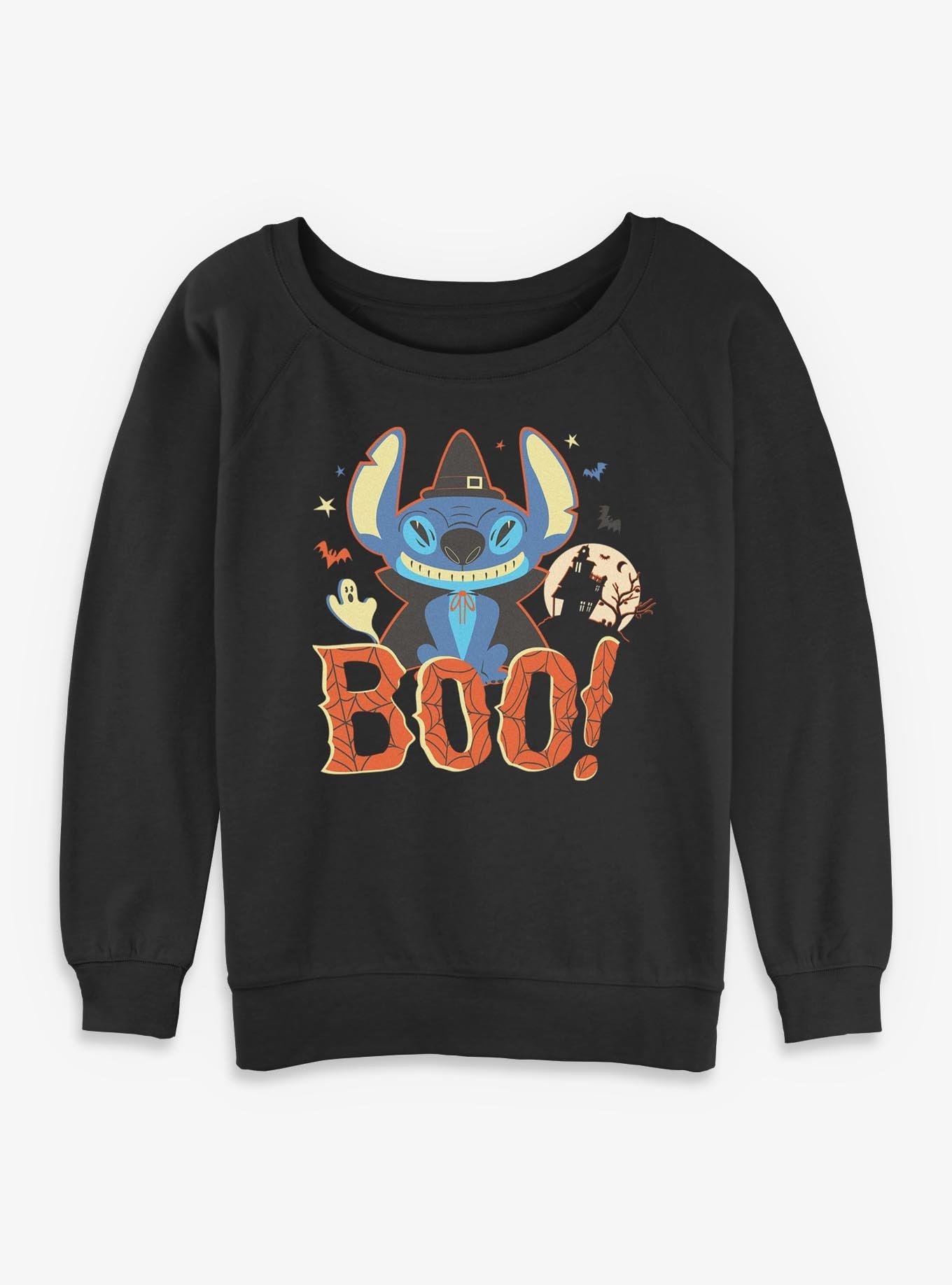 Disney Lilo & Stitch Boo Stitch Womens Slouchy Sweatshirt, , hi-res