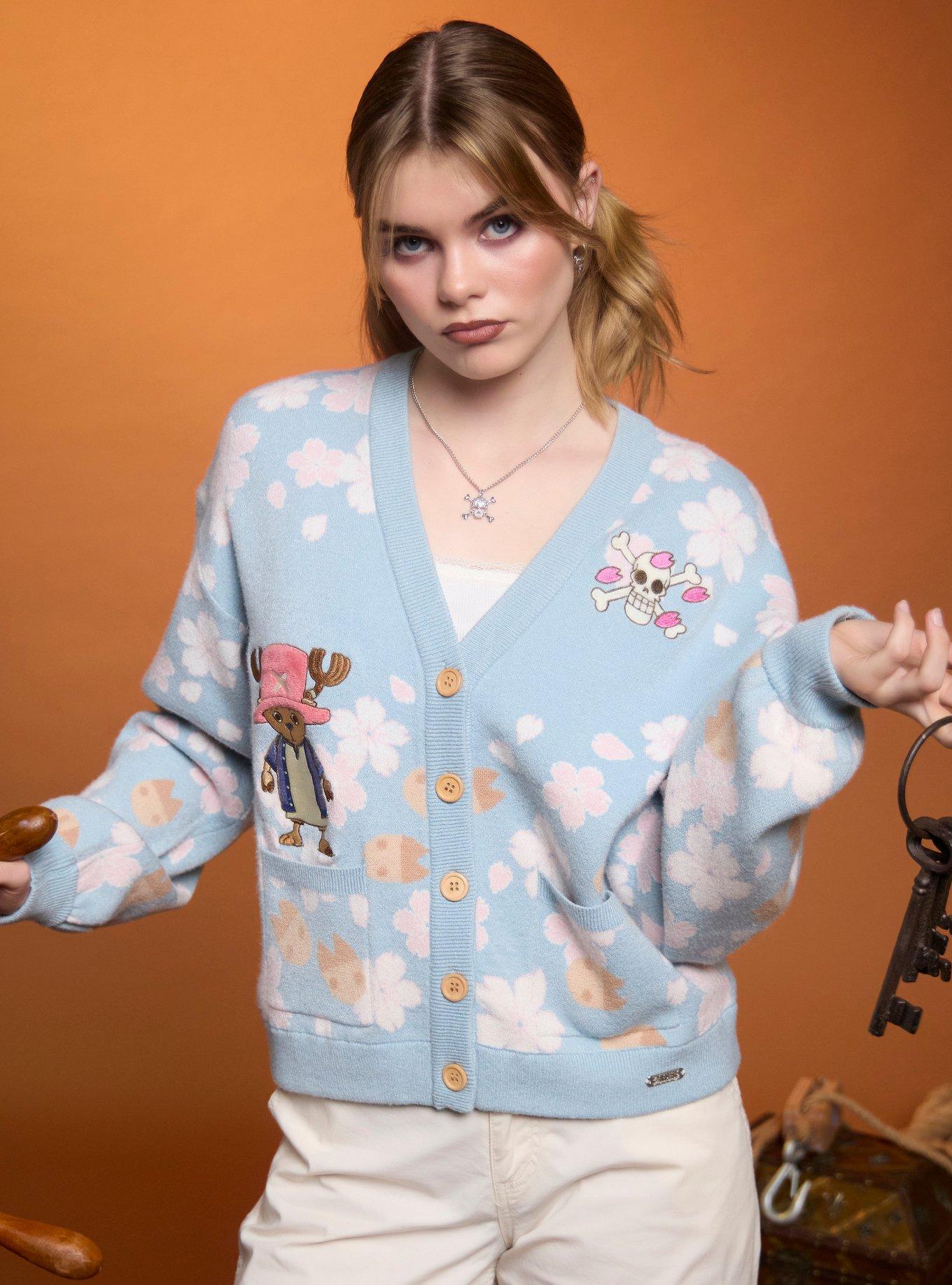 One Piece Chopper Cherry Blossoms Girls Cardigan | Hot Topic