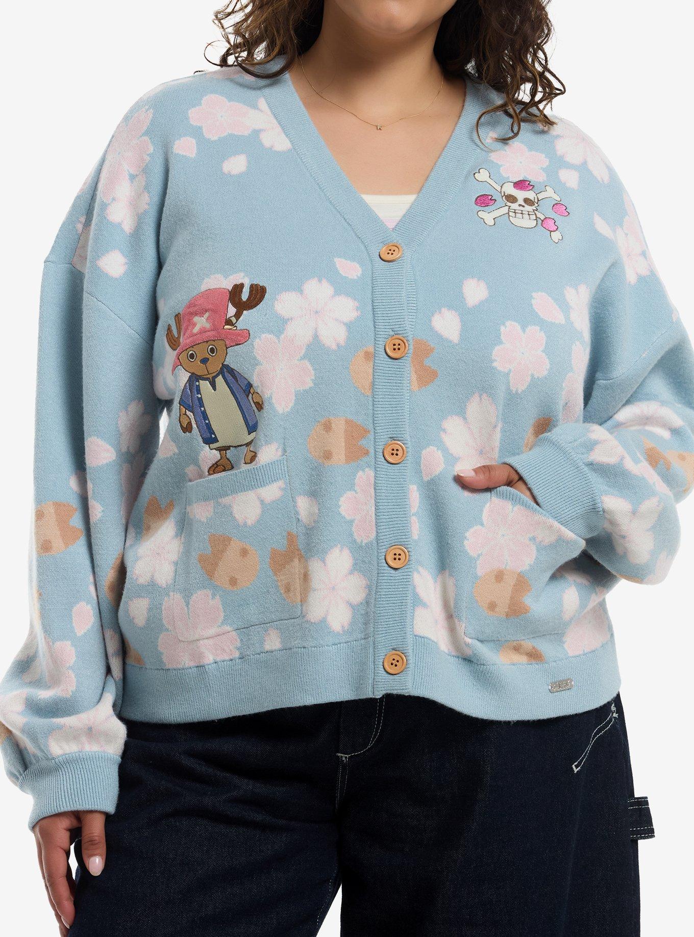 One Piece Chopper Cherry Blossoms Girls Cardigan Plus Size, , hi-res